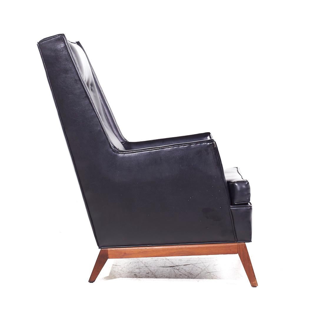 Robsjohn Gibbings para Widdicomb Silla Highback Lounge de nogal de mediados de siglo - Pareja en venta 3