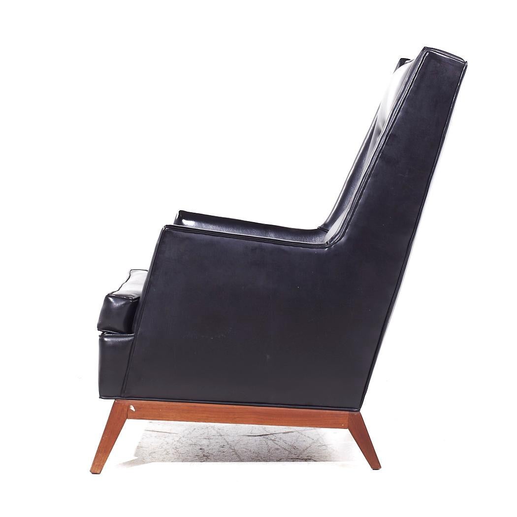 Robsjohn Gibbings para Widdicomb Silla Highback Lounge de nogal de mediados de siglo - Pareja en venta 4