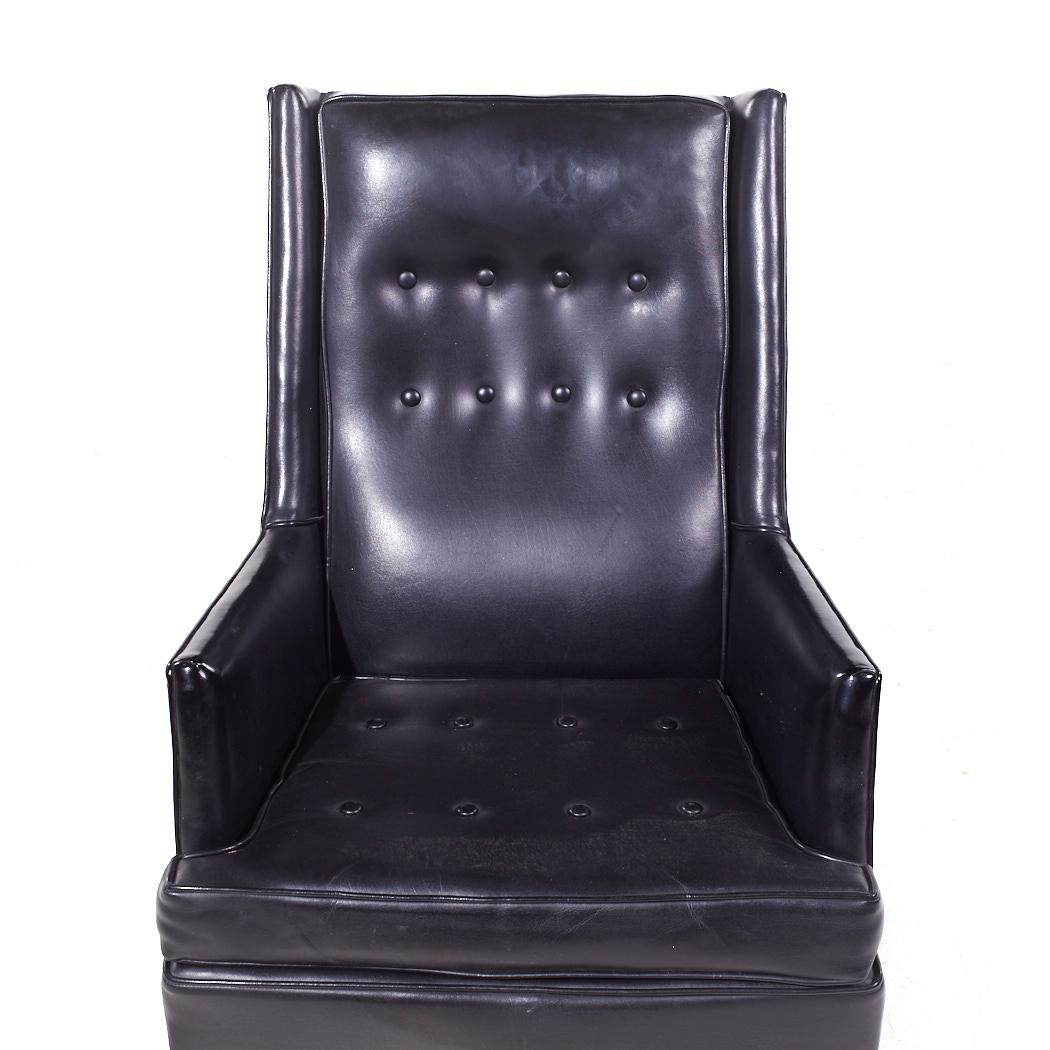 Robsjohn Gibbings para Widdicomb Silla Highback Lounge de nogal de mediados de siglo - Pareja en venta 5
