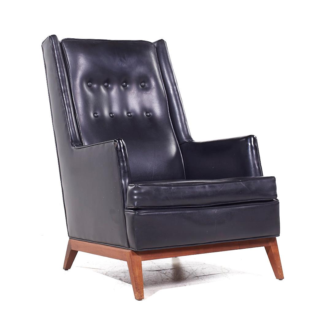 Robsjohn Gibbings para Widdicomb Silla Highback Lounge de nogal de mediados de siglo - Pareja Estadounidense en venta