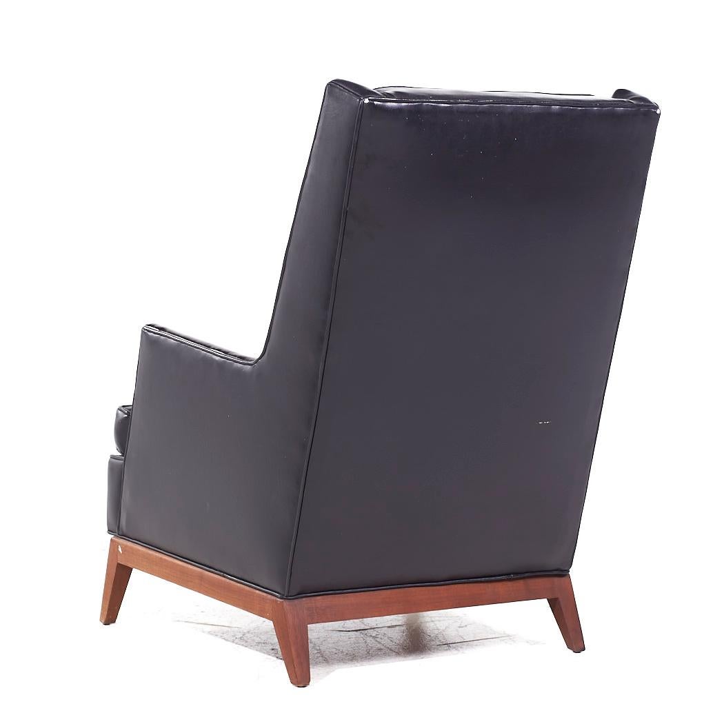 Robsjohn Gibbings para Widdicomb Silla Highback Lounge de nogal de mediados de siglo - Pareja en venta 2