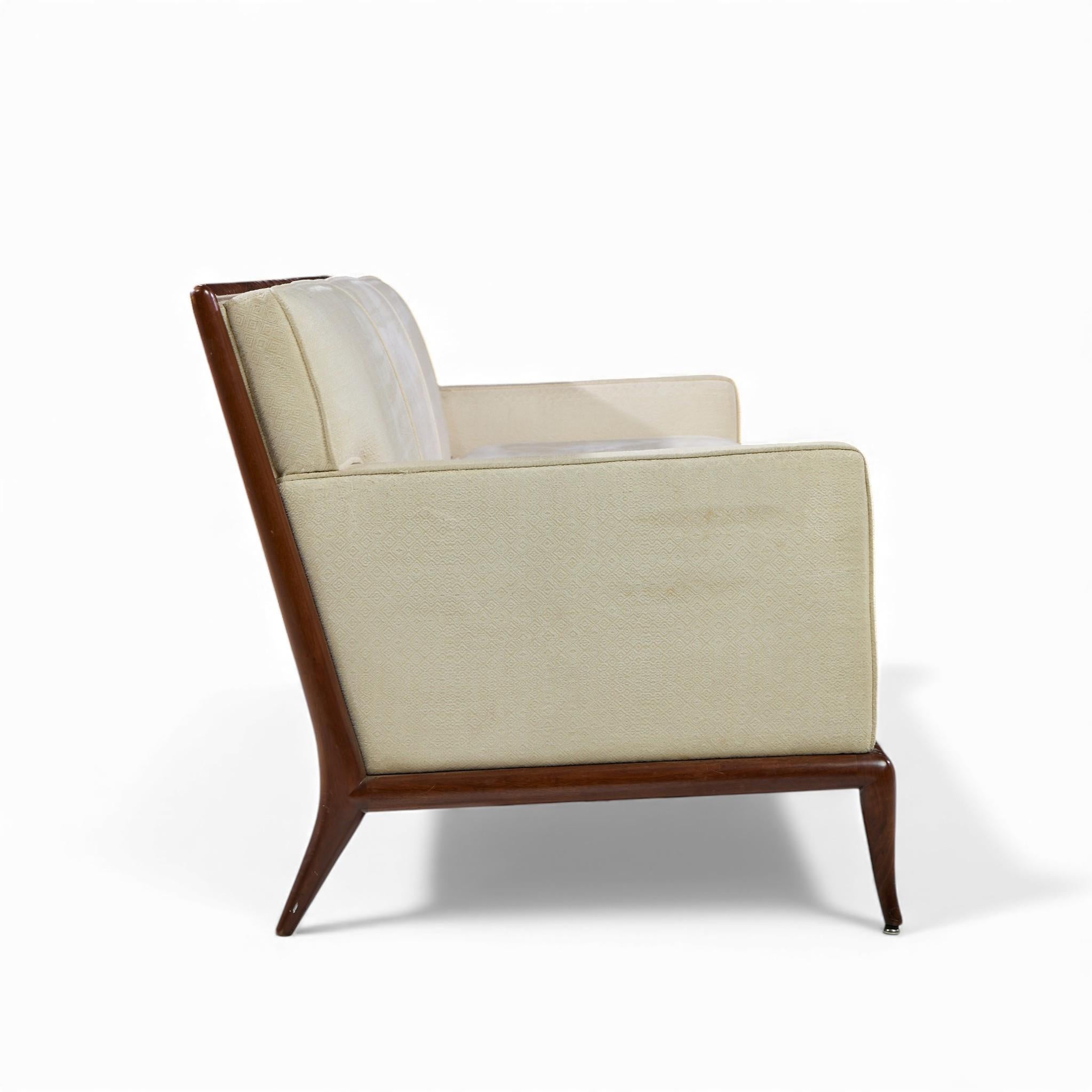 Robsjohn Gibbings para Widdicomb Sofá de nogal de mediados de siglo en venta 1