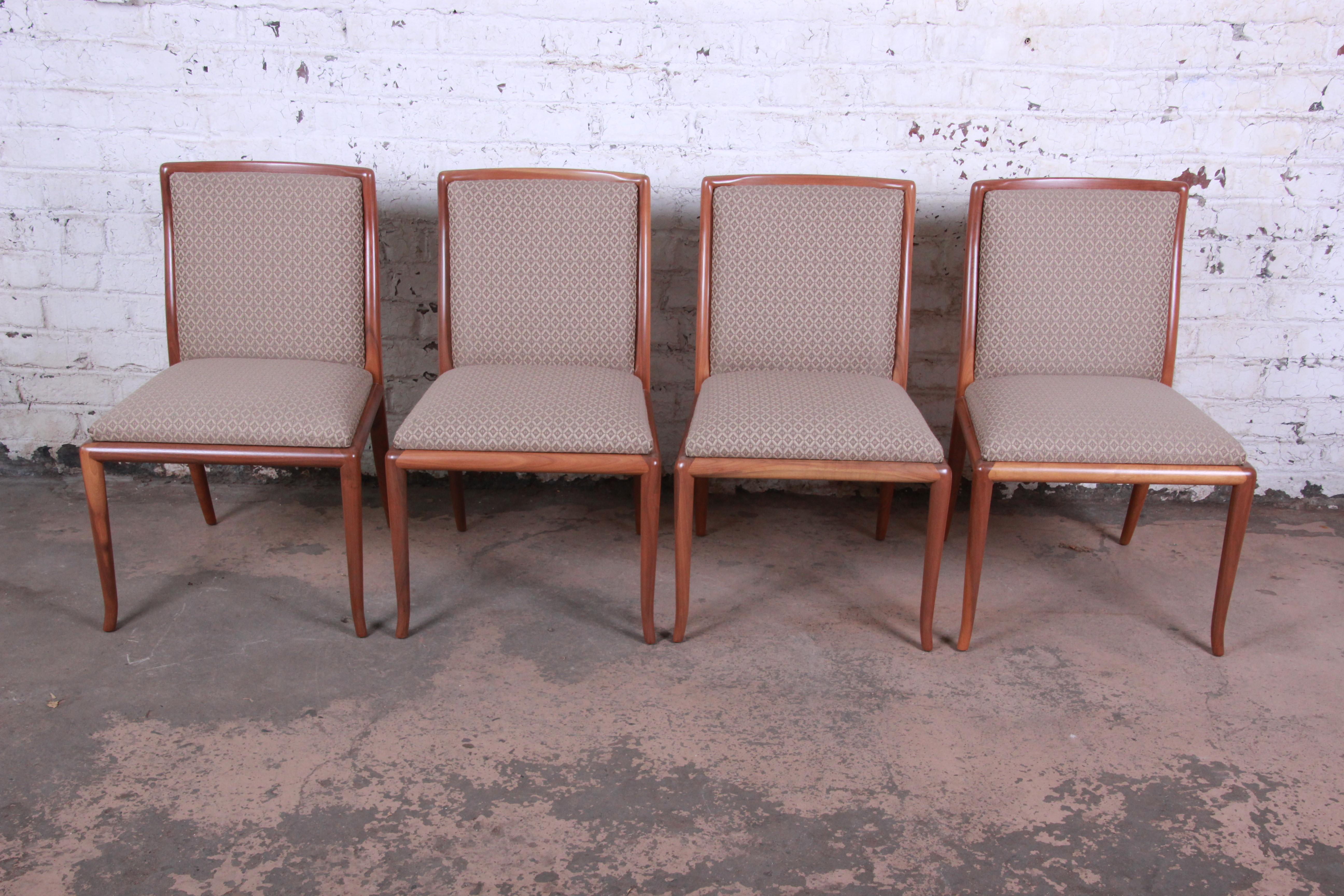 Mid-Century Modern Robsjohn-Gibbings for Widdicomb Saber Leg Dining Chairs, Set of Four