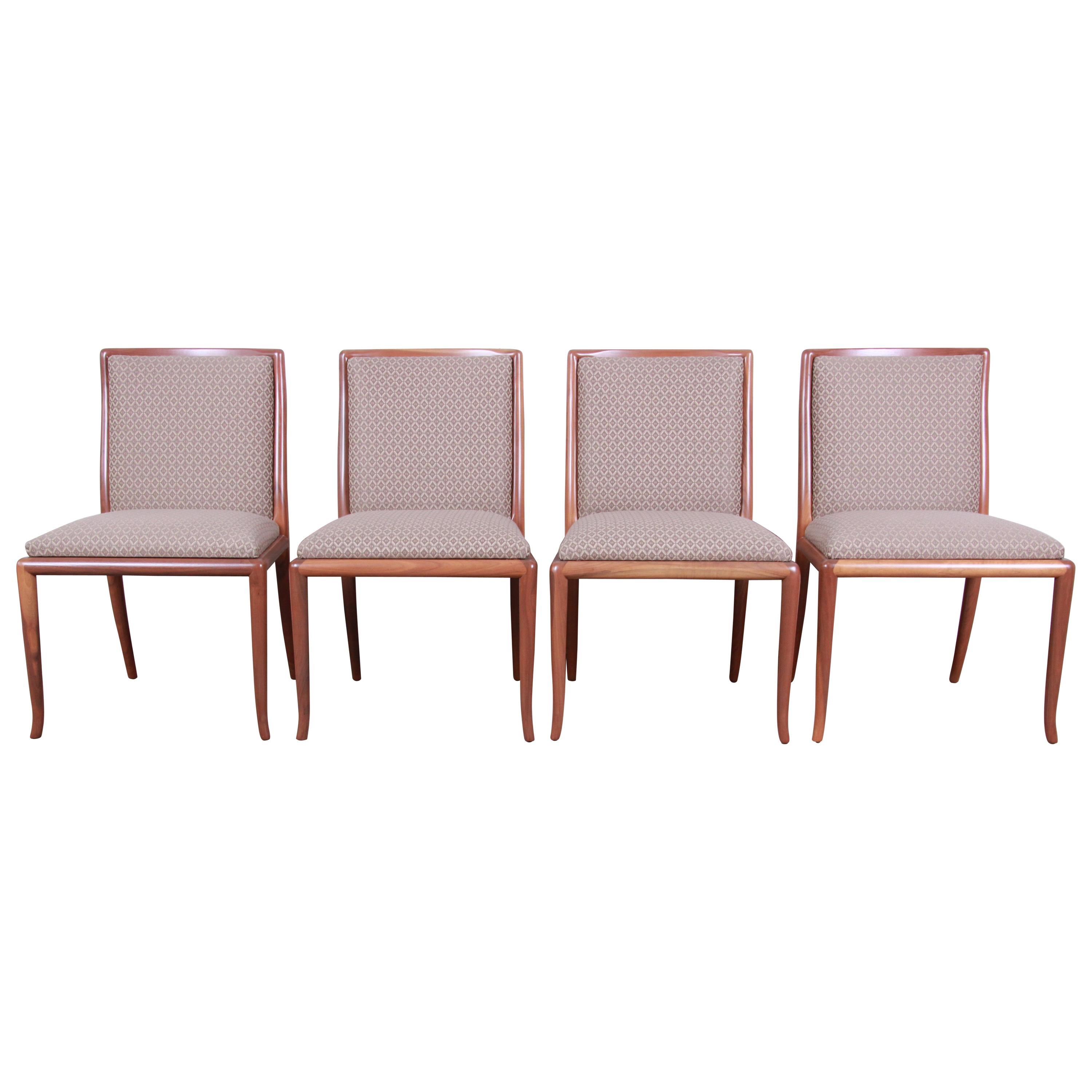 Robsjohn-Gibbings for Widdicomb Saber Leg Dining Chairs, Set of Four