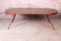 Robsjohn-Gibbings for Widdicomb Splayed Leg Extension Dining Table, Restored