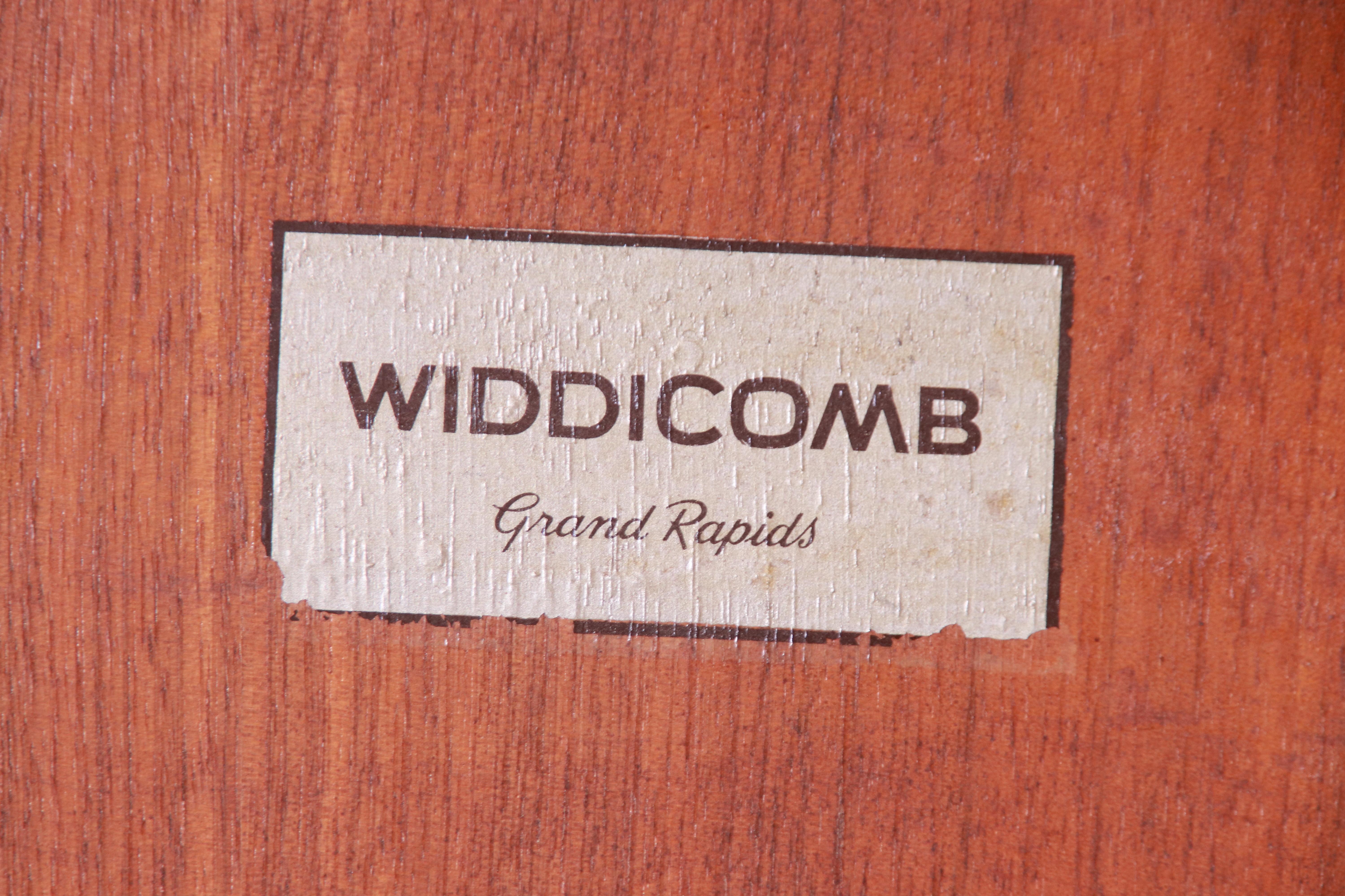 Robsjohn-Gibbings for Widdicomb Walnut Saber Leg Cocktail Table, Newly Restored 5