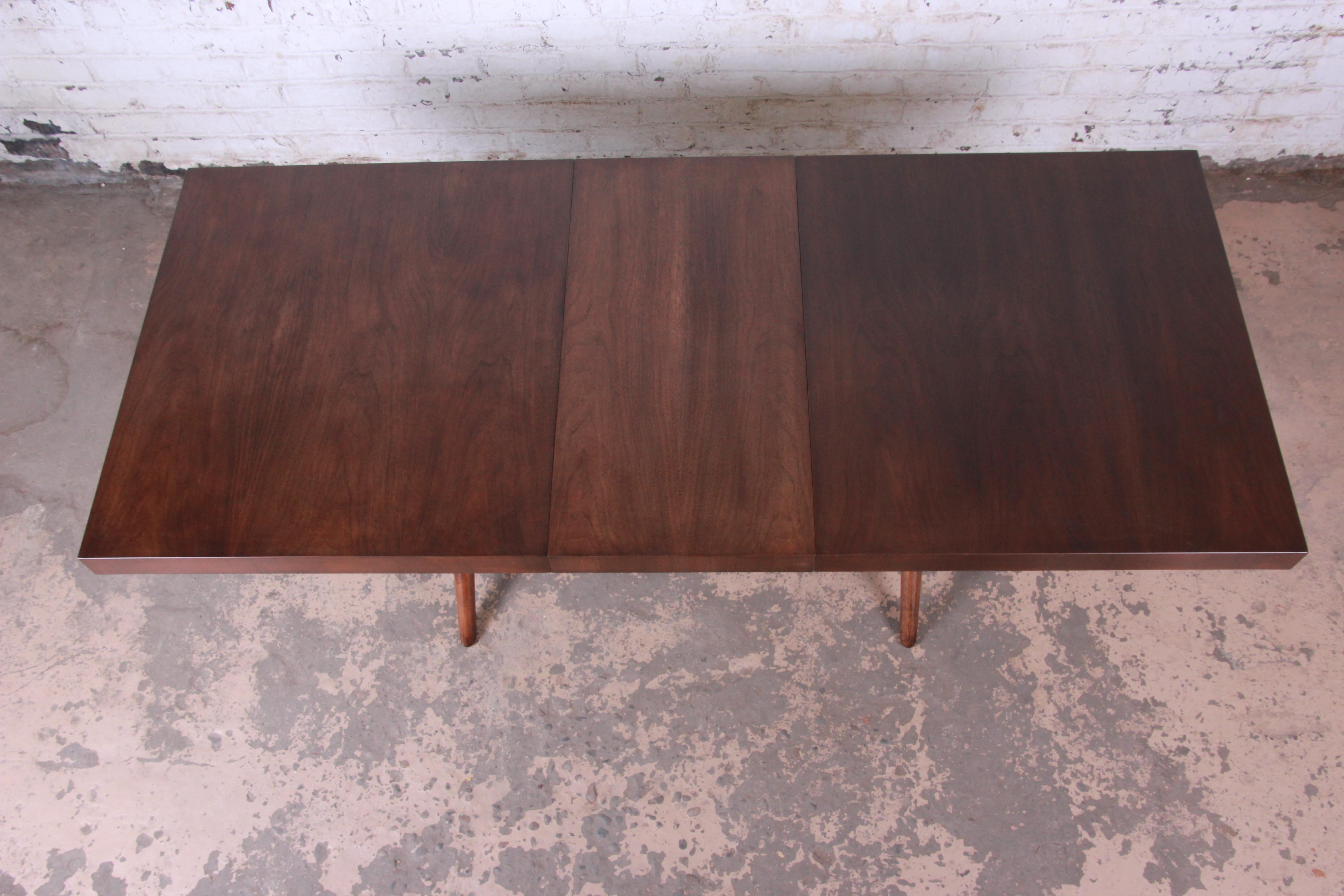 Robsjohn Gibbings for Widdicomb X-Base Walnut Dining Table, Newly Restored 1