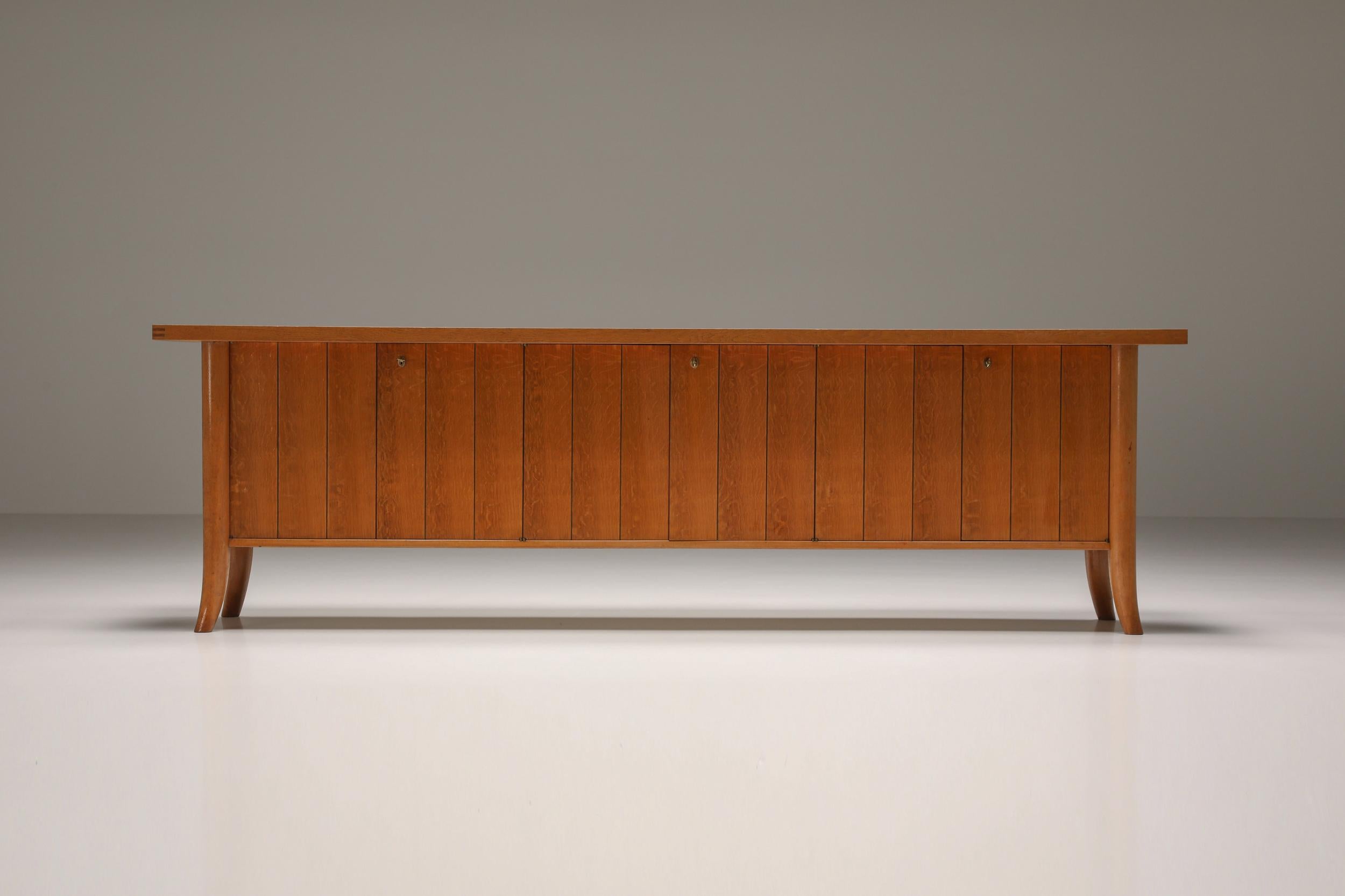 Mid-Century Modern Robsjohn Gibbings Japanese Oak Credenza / Sideboard, George Nakashima, 1960's