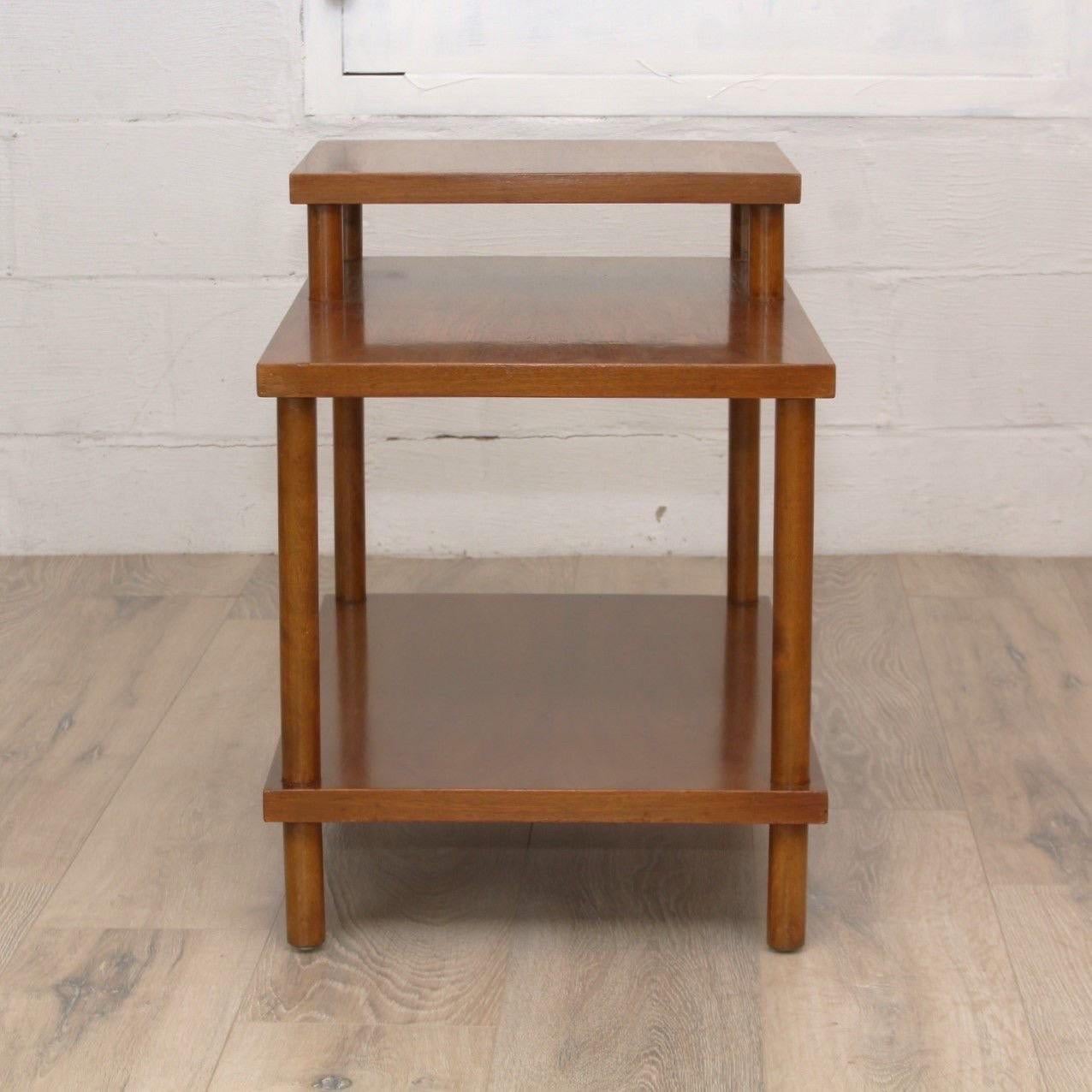 American Robsjohn Gibbings Multi Level Side Table - Model 1756 For Sale