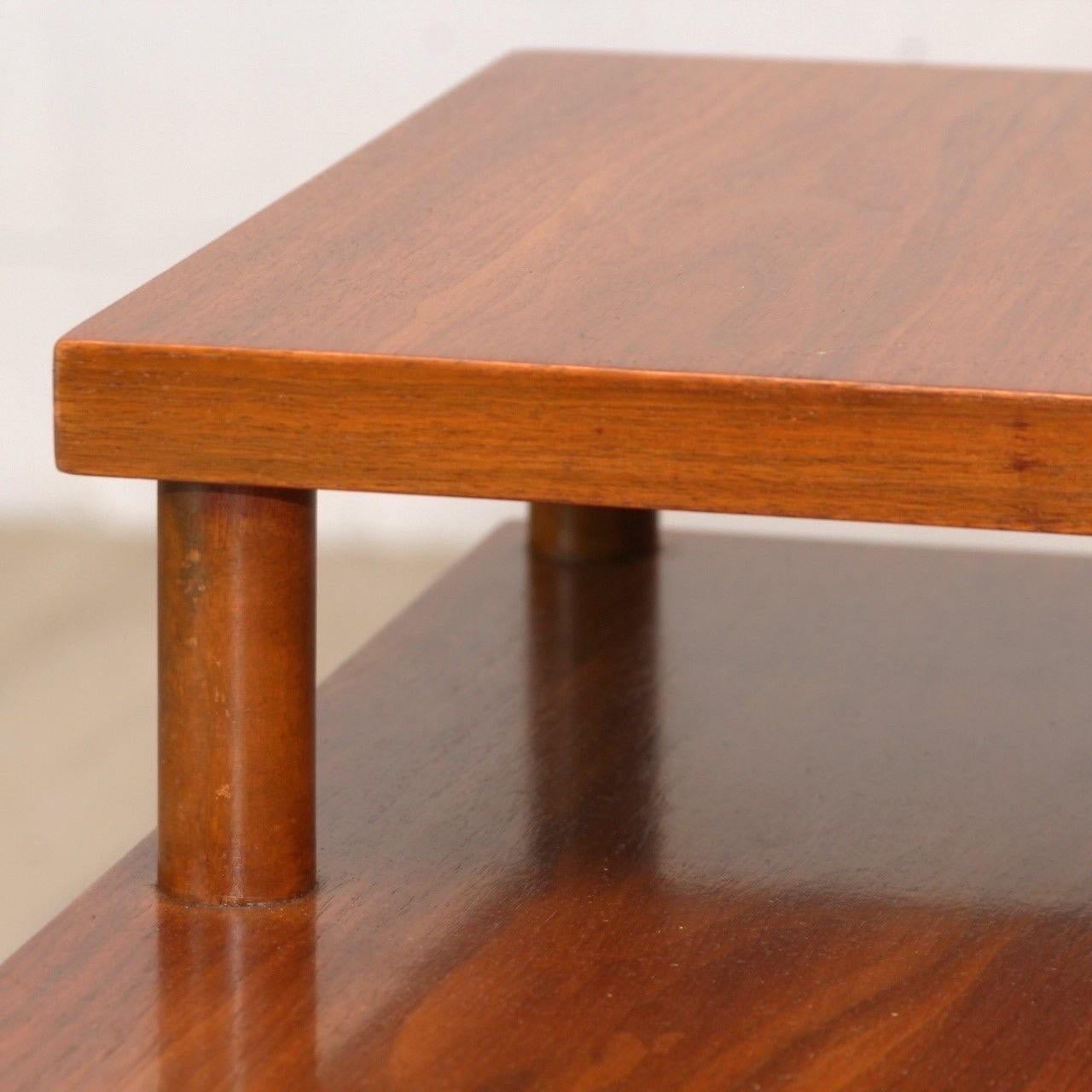 Wood Robsjohn Gibbings Multi Level Side Table - Model 1756 For Sale