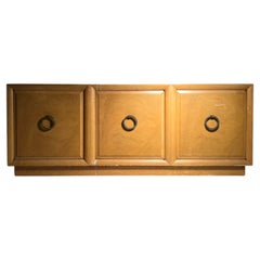Robsjohn Gibbings Sideboard Credenza Cabinet w Large Ring Pulls
