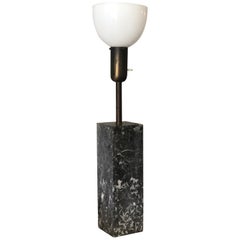 Robsjohn Gibbins Gray Marble Table Lamp