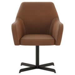 21st-century swivel chair in fabric with metallic structure, fully customisable