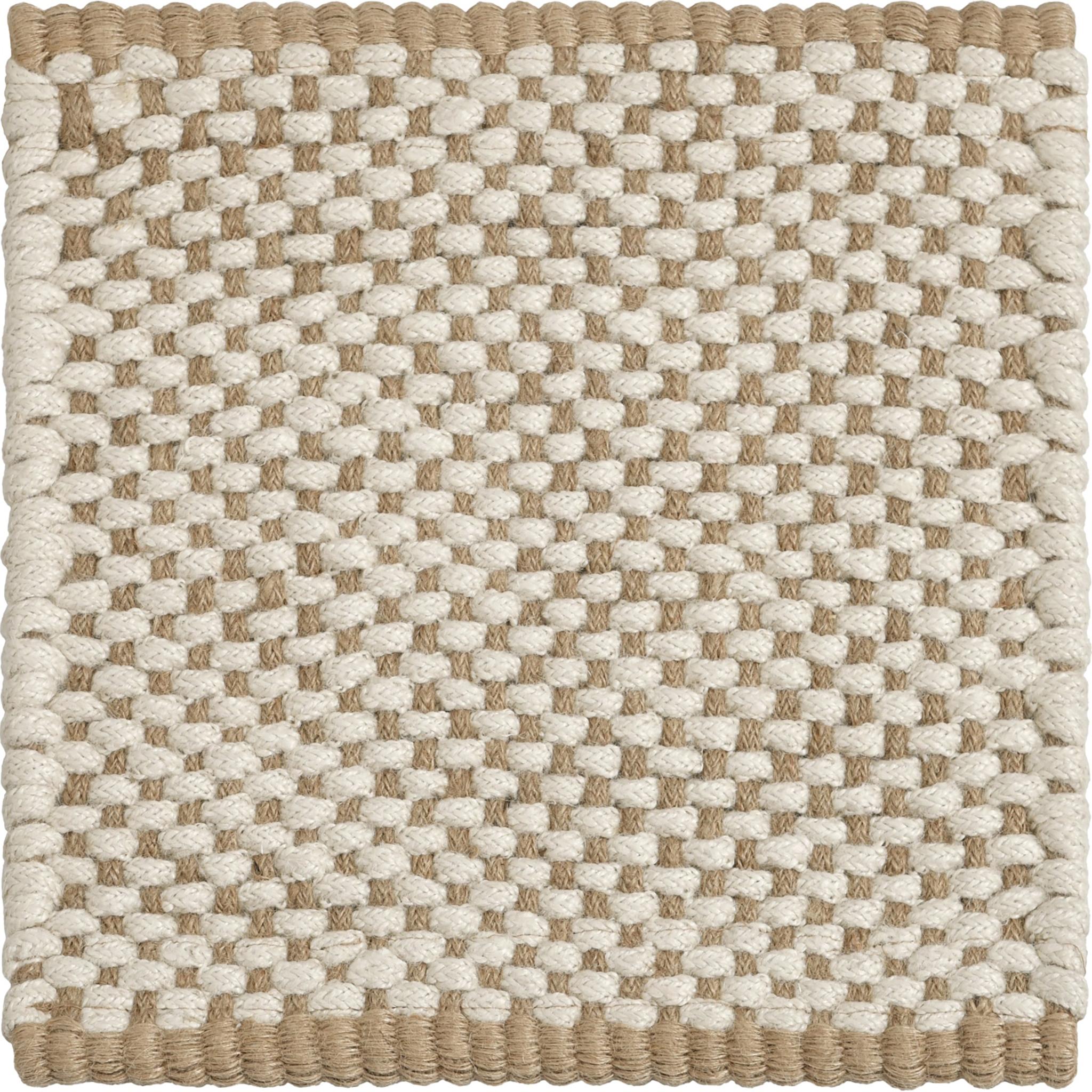 Hand-Woven Robur 8x10ft ivory 100% jute tubular design luxury handwoven rug For Sale