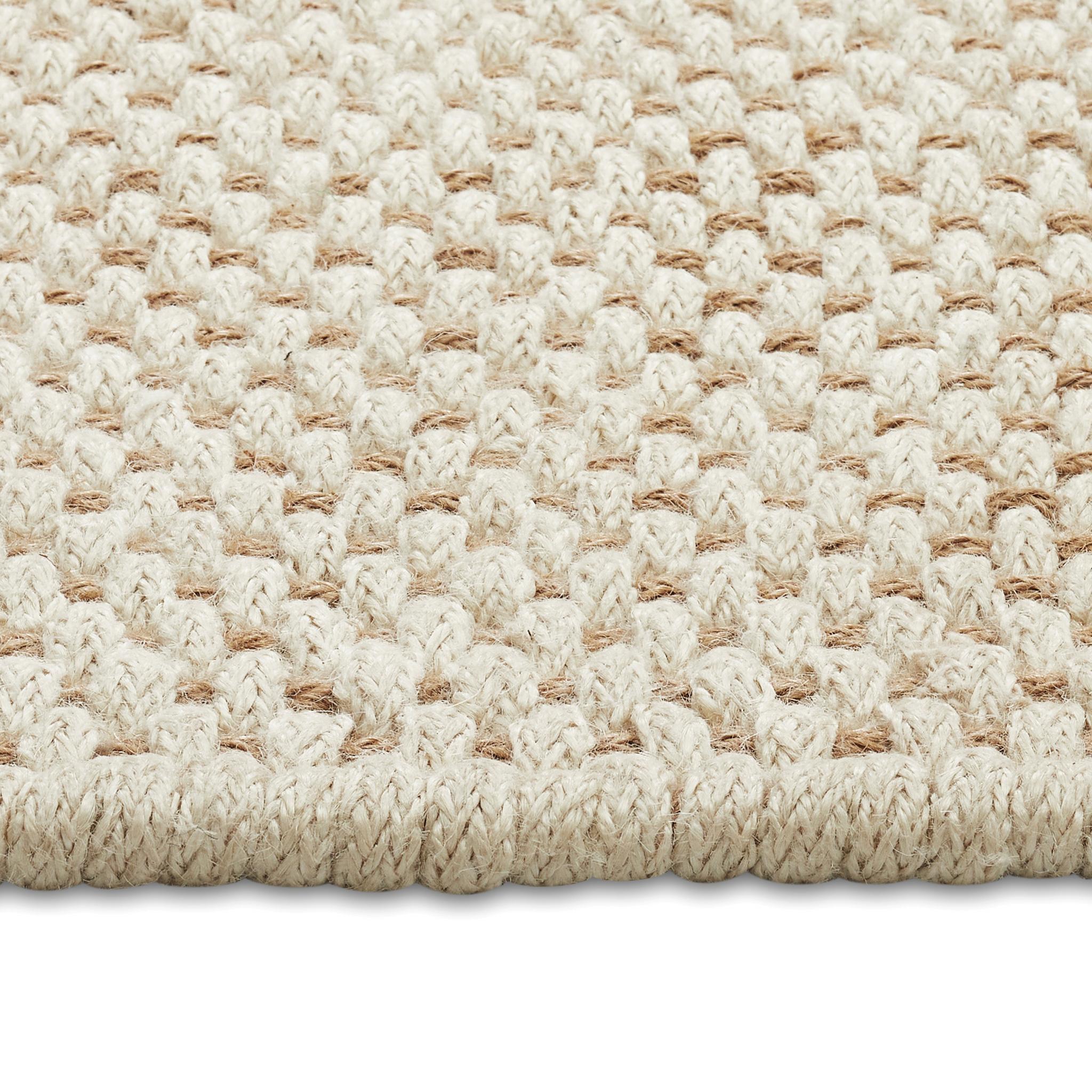 Robur 9x12ft Elfenbein 100% Jute röhrenförmige Design Luxus handgewebte Teppich (21. Jahrhundert und zeitgenössisch) im Angebot