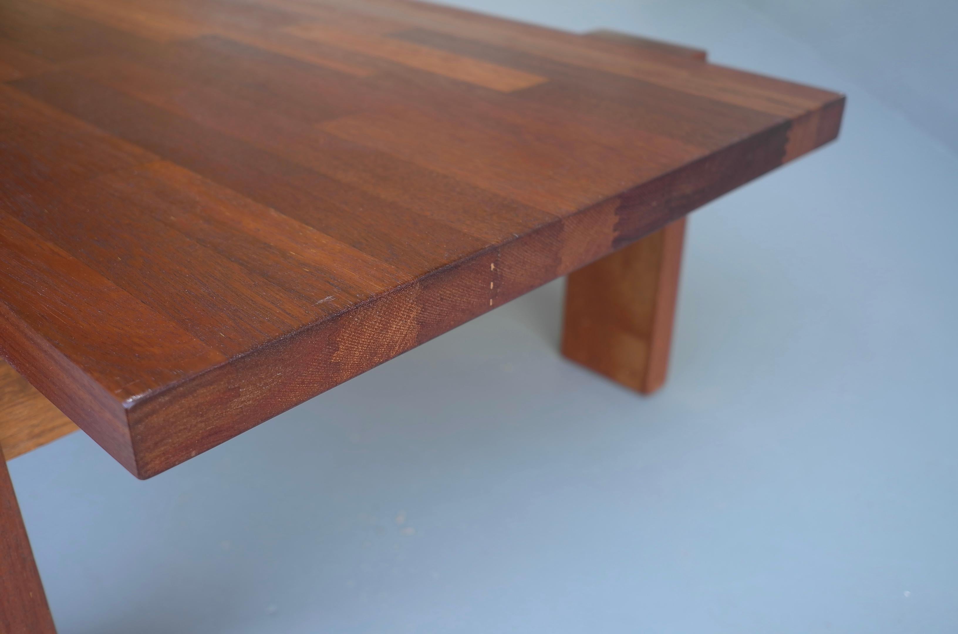 Robust Hardwood Coffee Table in Style of Jorge Zalszupin, Brazil, 1960s For Sale 2