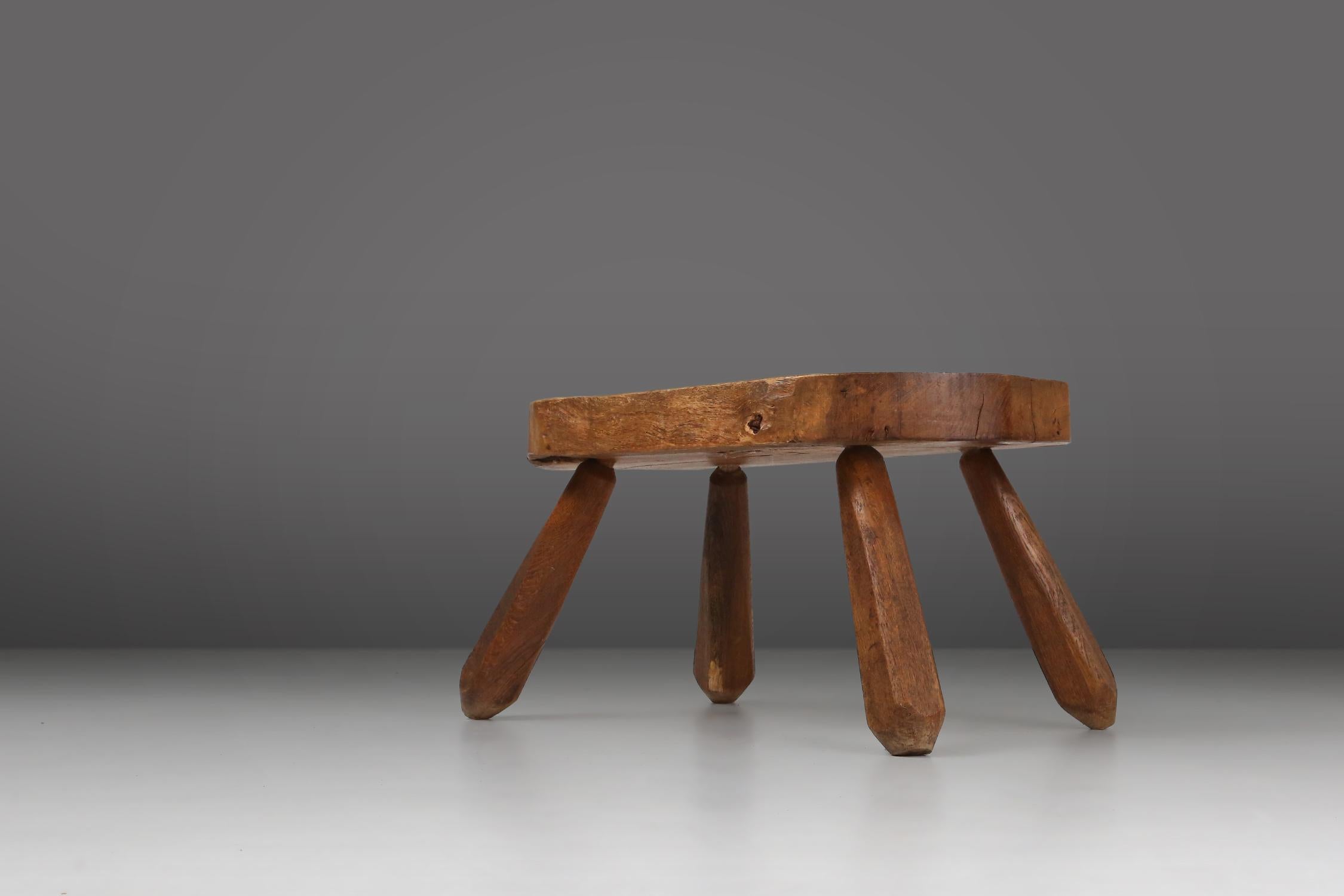 French Robust mid-century tree trunk coffee table, France, 1910 For Sale