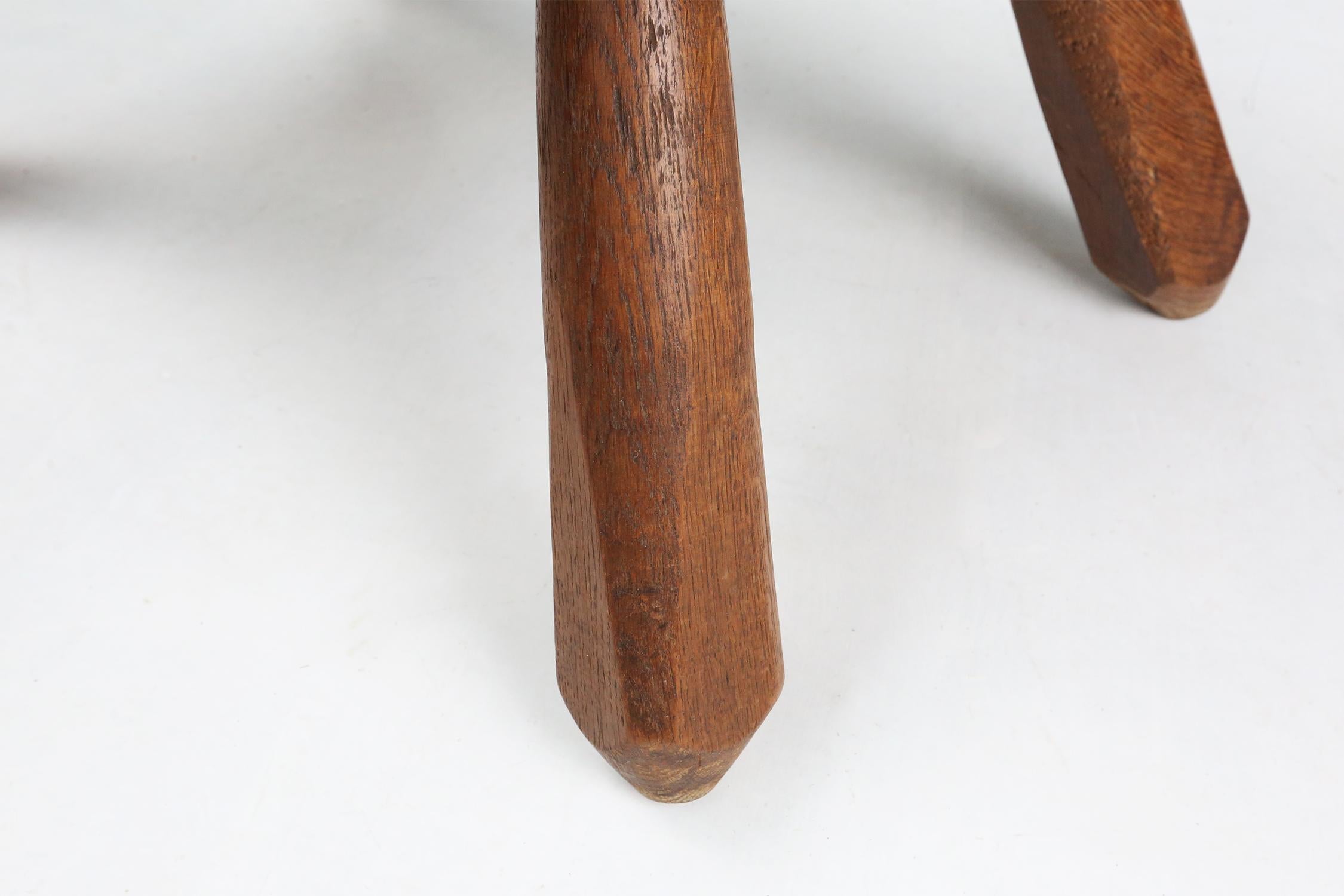 Robuste table basse en tronc d'arbre du milieu du siècle, France, 1910 en vente 1