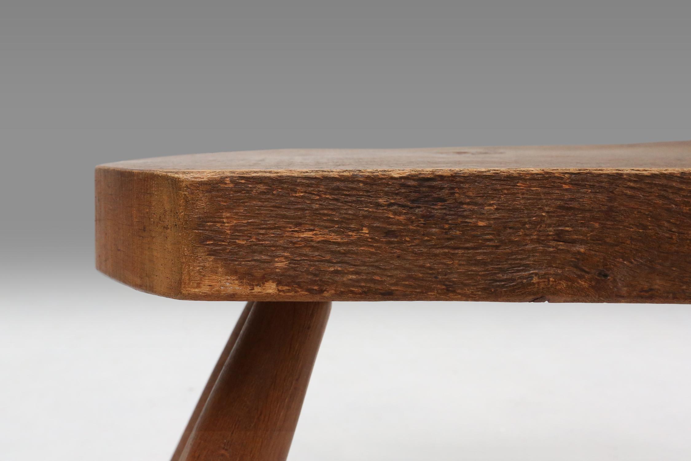 Robust mid-century tree trunk coffee table, France, 1910 For Sale 2
