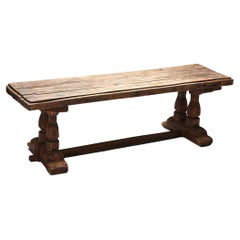 Antique Robust Primitive Dining or Console Table, 19th Century