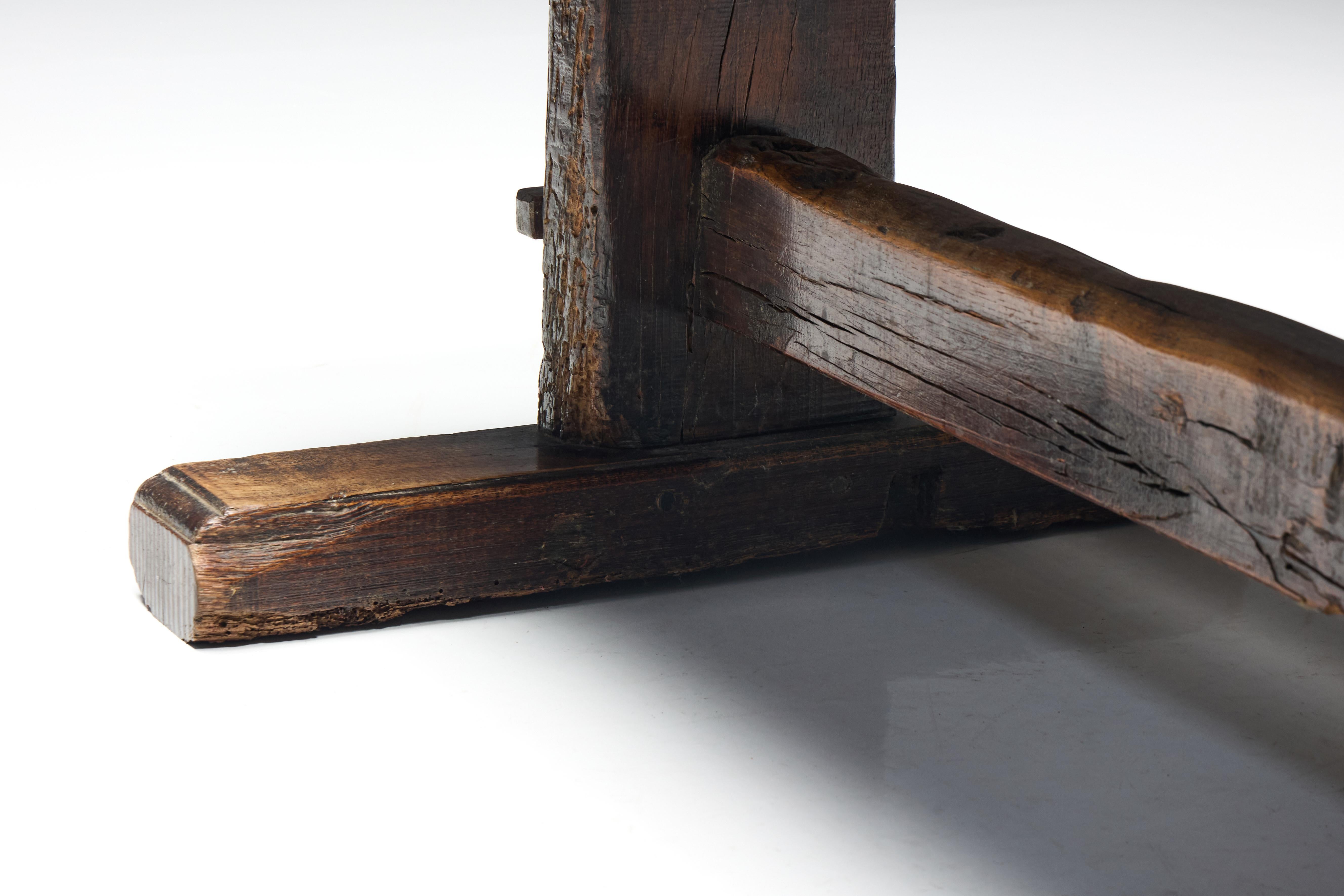 Table de ferme populaire Robust Travail, France, 19e siècle en vente 3