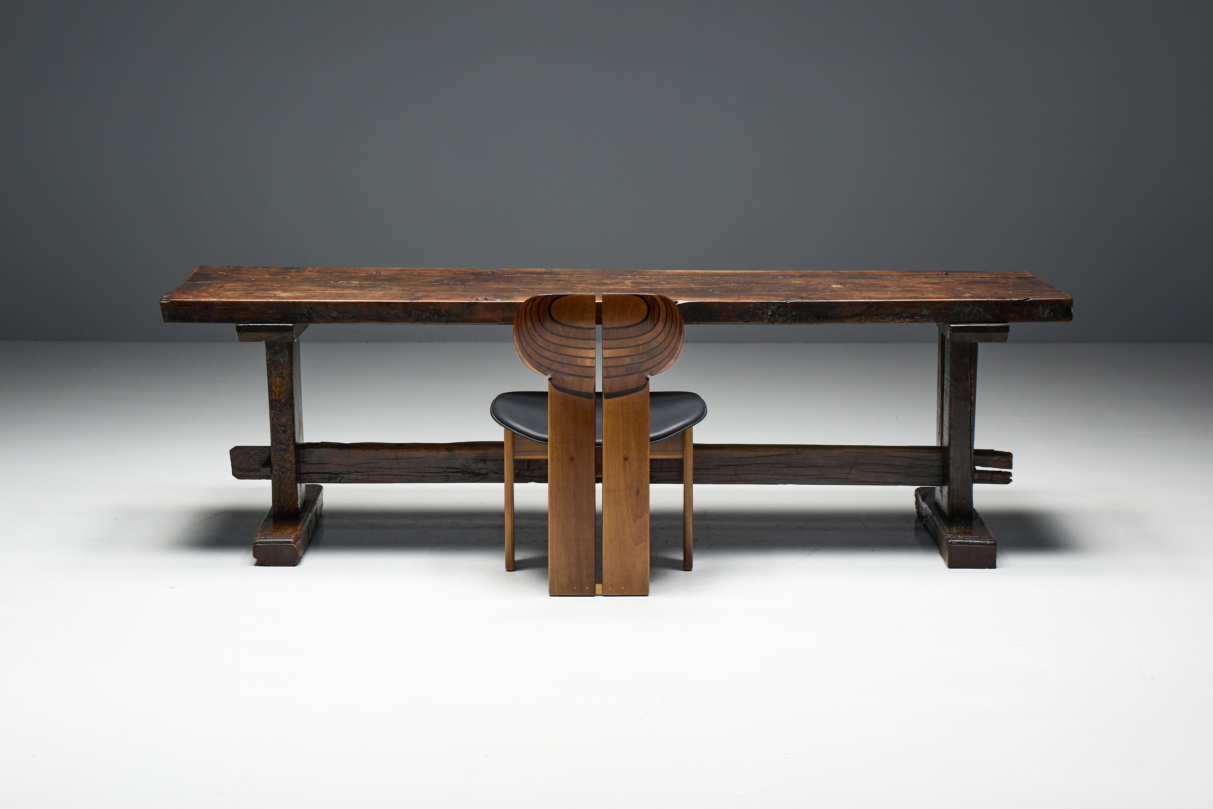 Table de ferme populaire Robust Travail, France, 19e siècle en vente 5