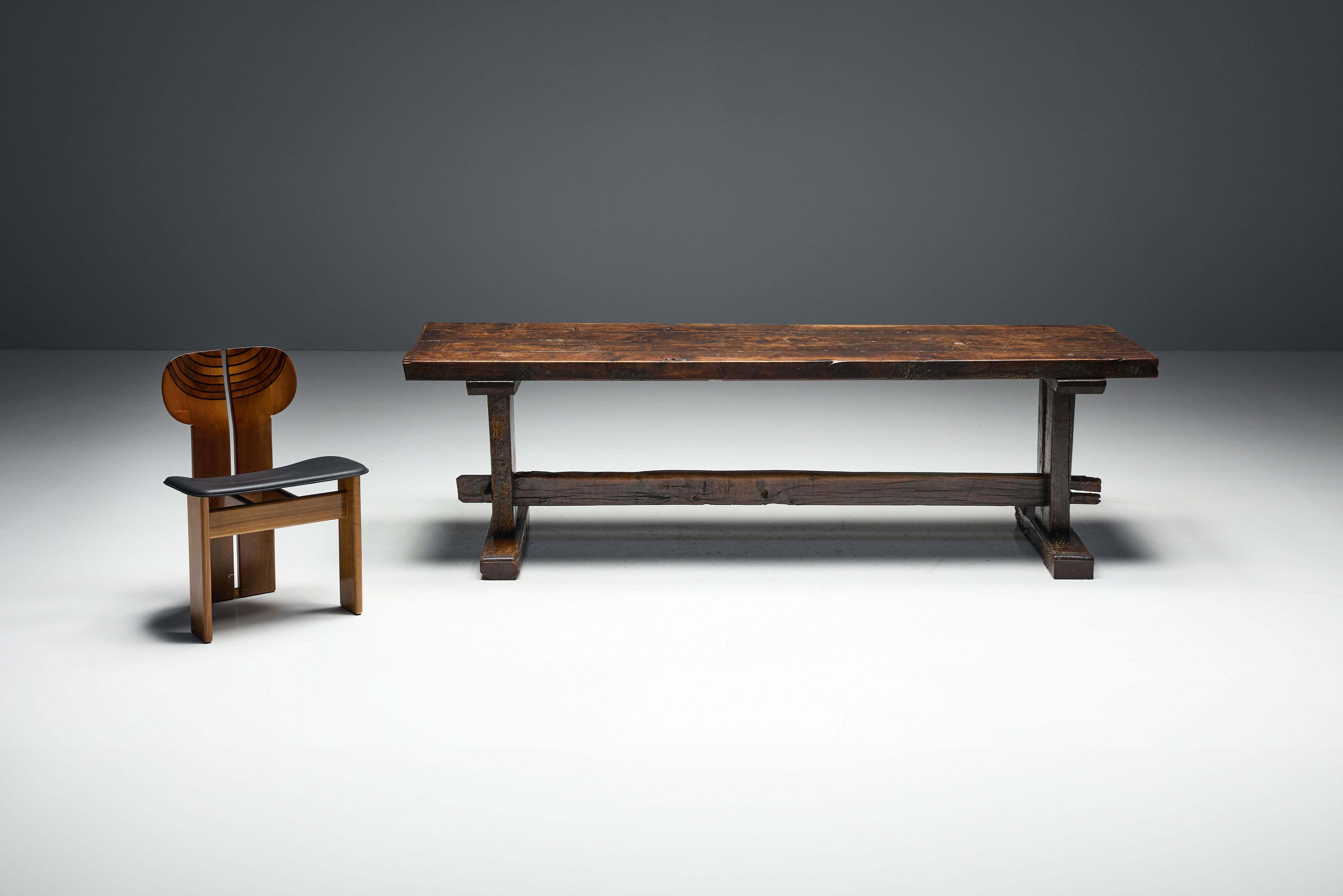 Table de ferme populaire Robust Travail, France, 19e siècle en vente 1