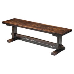 Robust Travail Populaire Farm Table, France, 19th Century