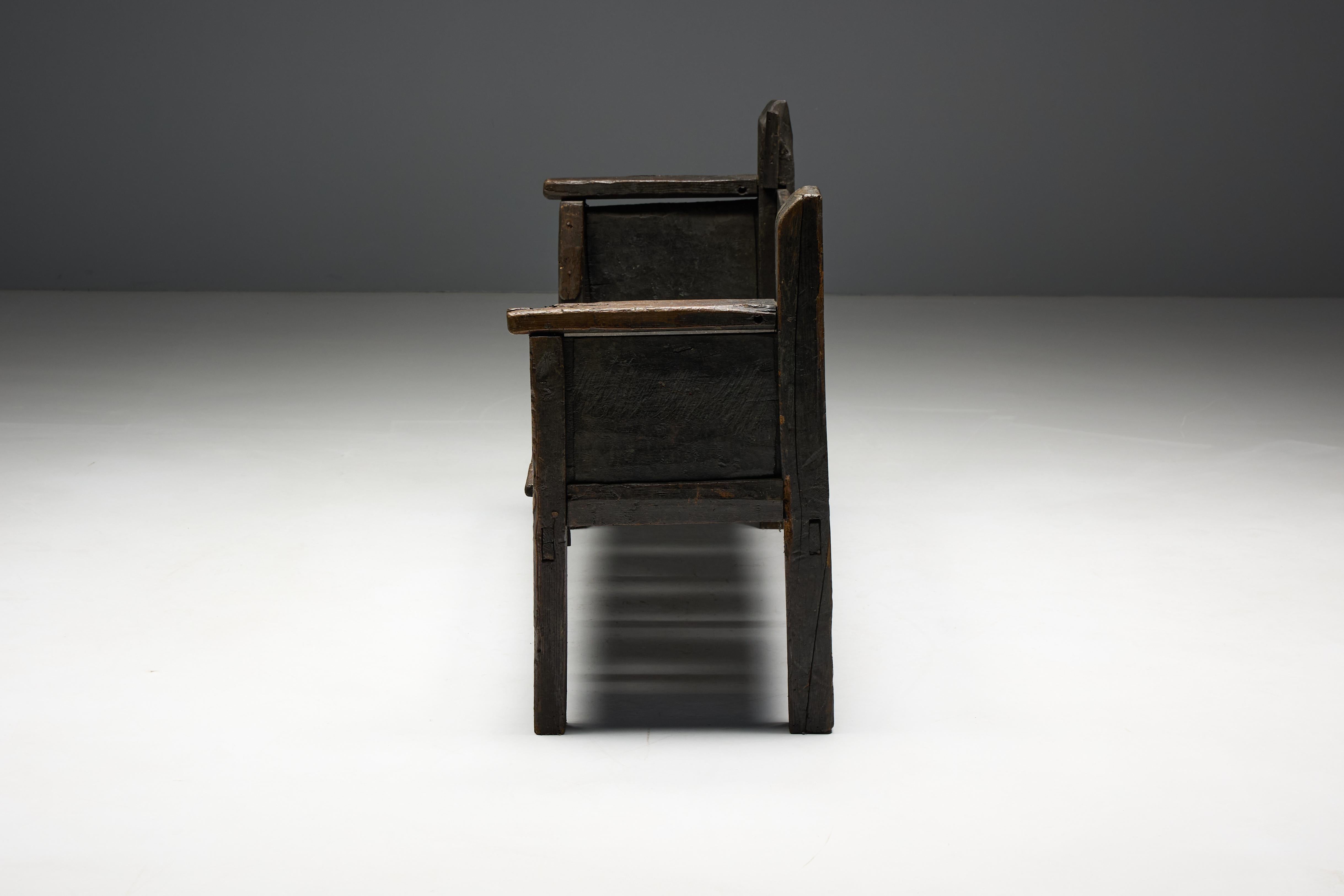 Banc Robust Wabi Sabi, France, 19ème siècle en vente 4