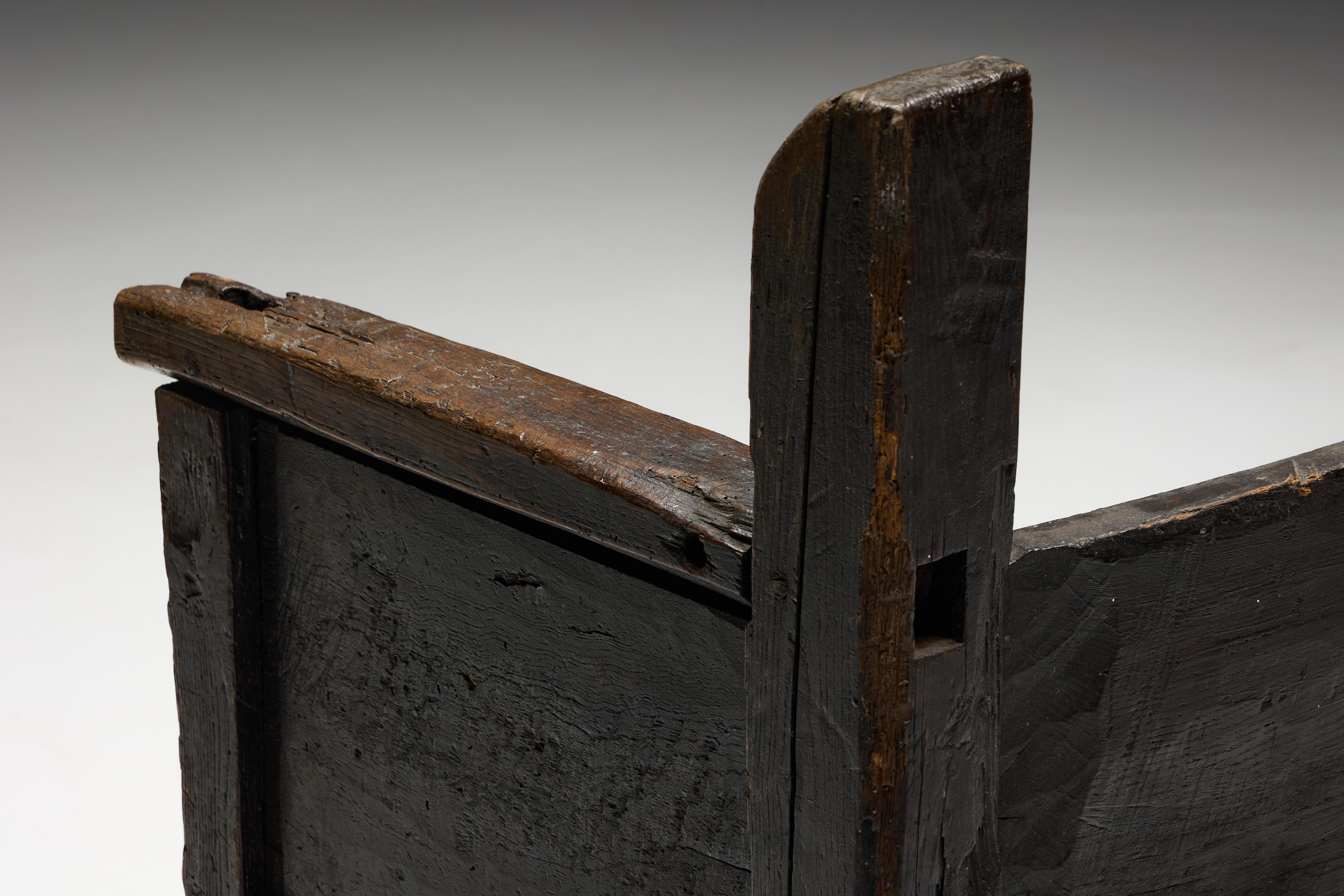 Banc Robust Wabi Sabi, France, 19ème siècle en vente 8