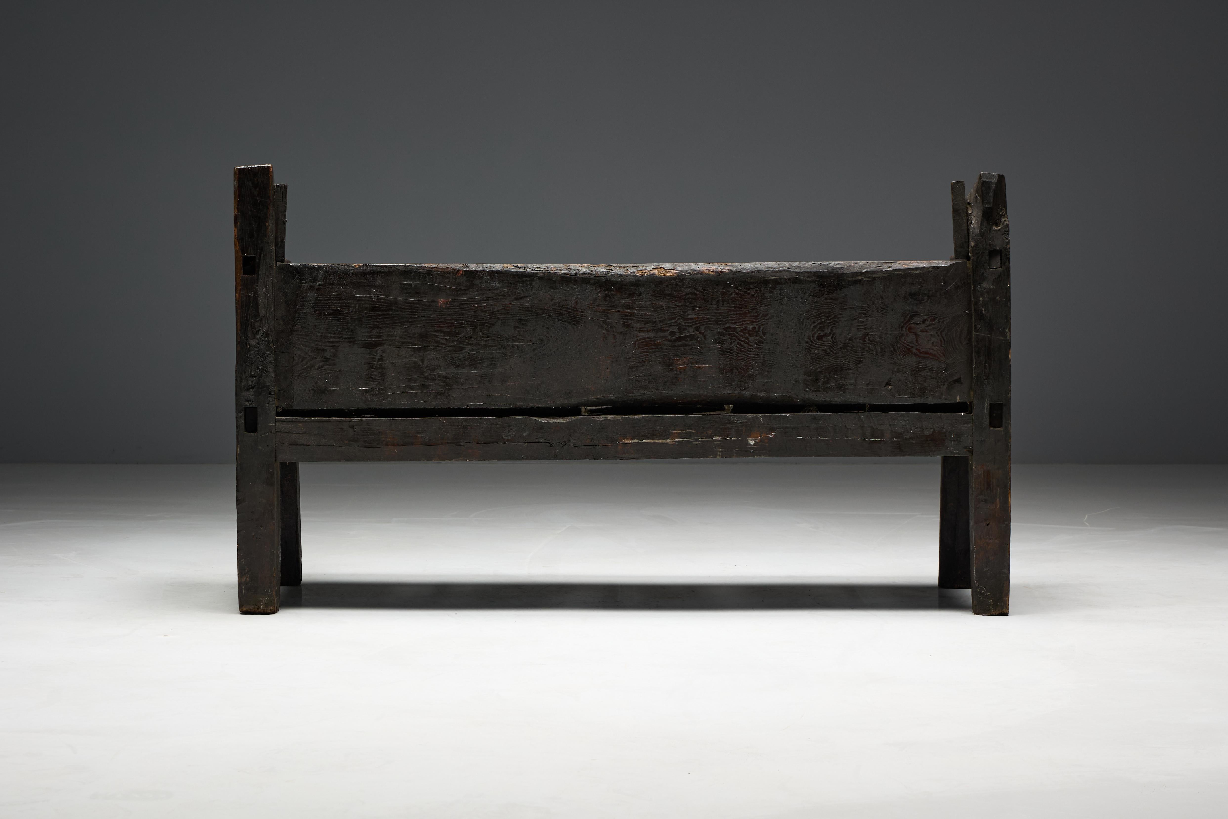 Banc Robust Wabi Sabi, France, 19ème siècle en vente 10