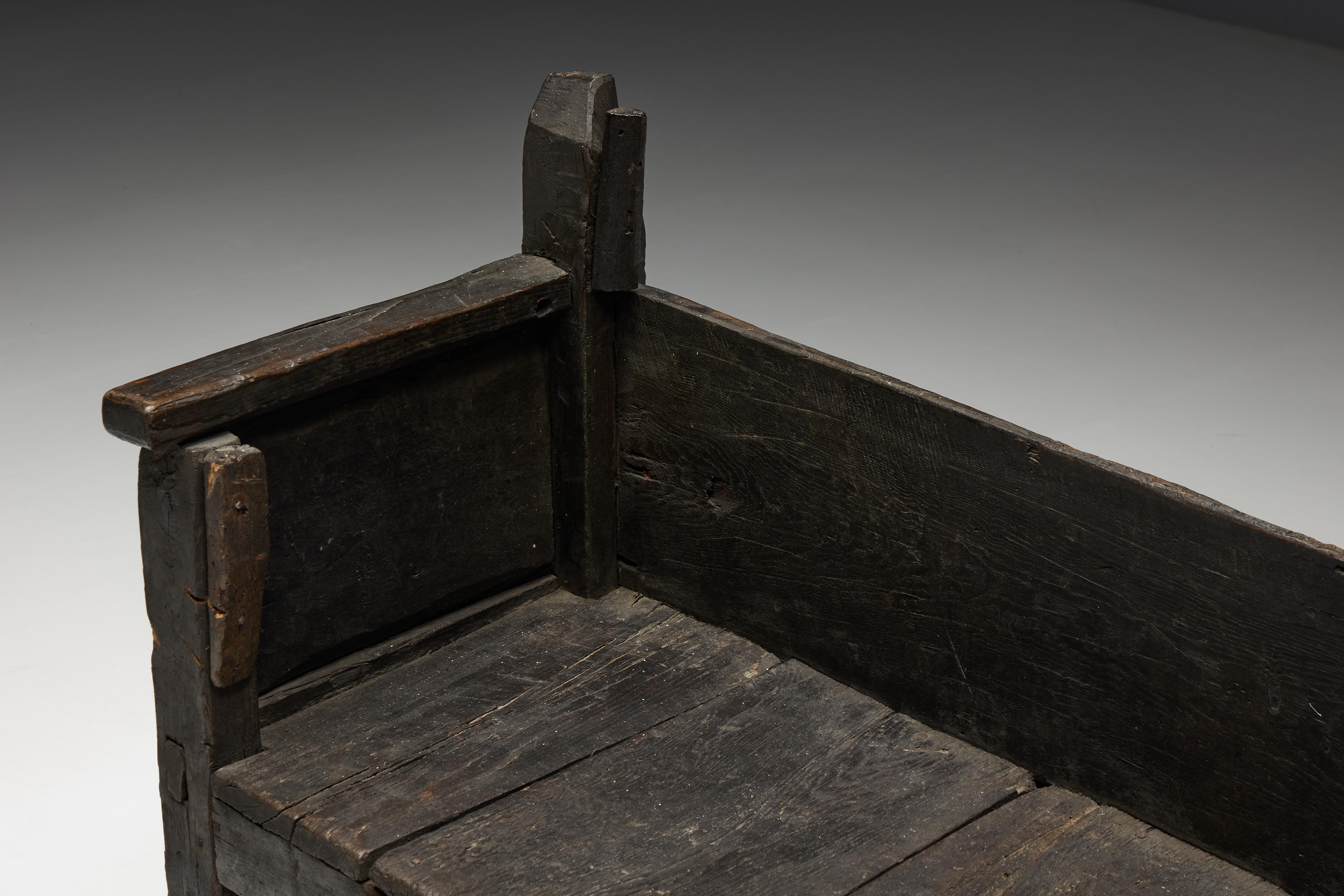 Banc Robust Wabi Sabi, France, 19ème siècle en vente 2