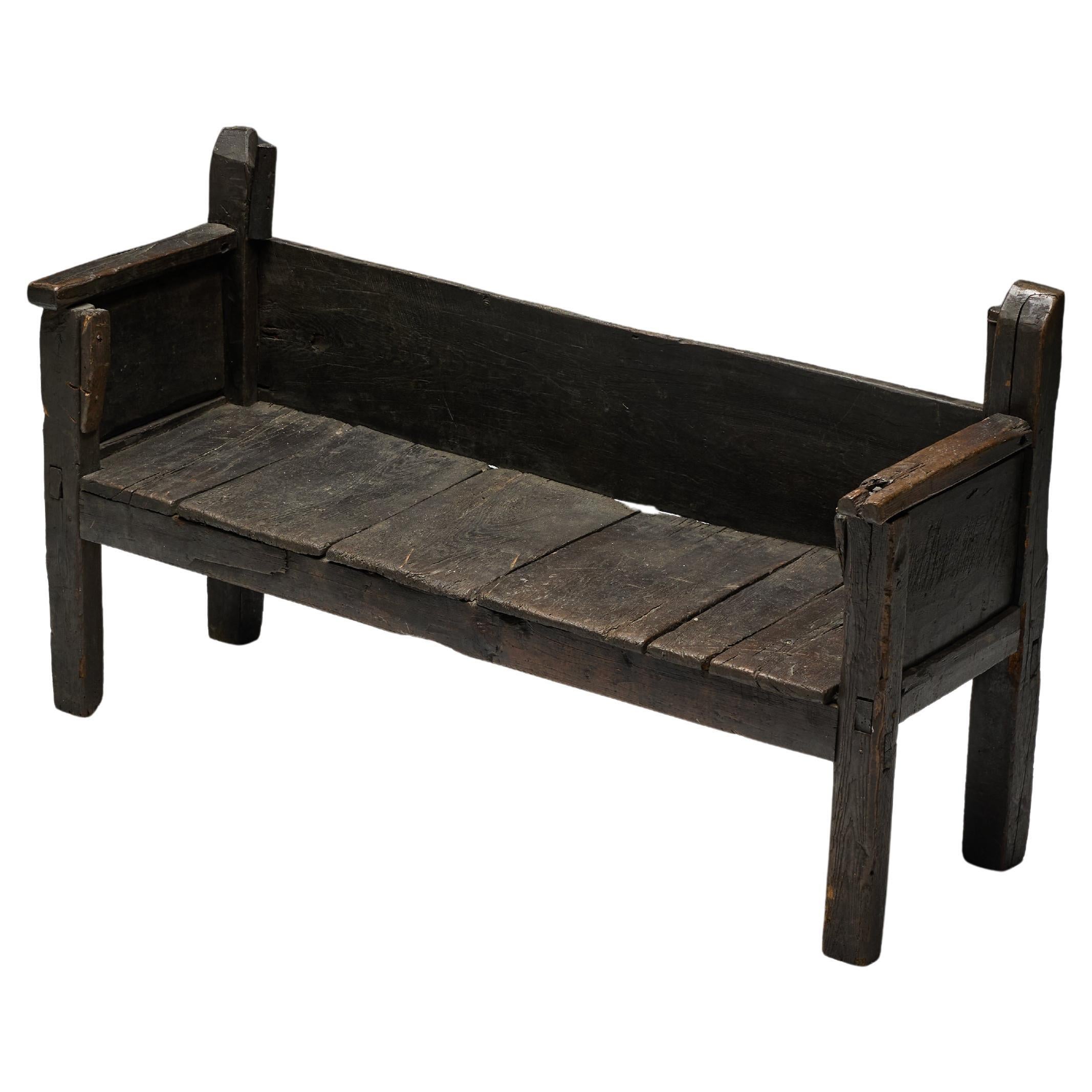 Banc Robust Wabi Sabi, France, 19ème siècle en vente