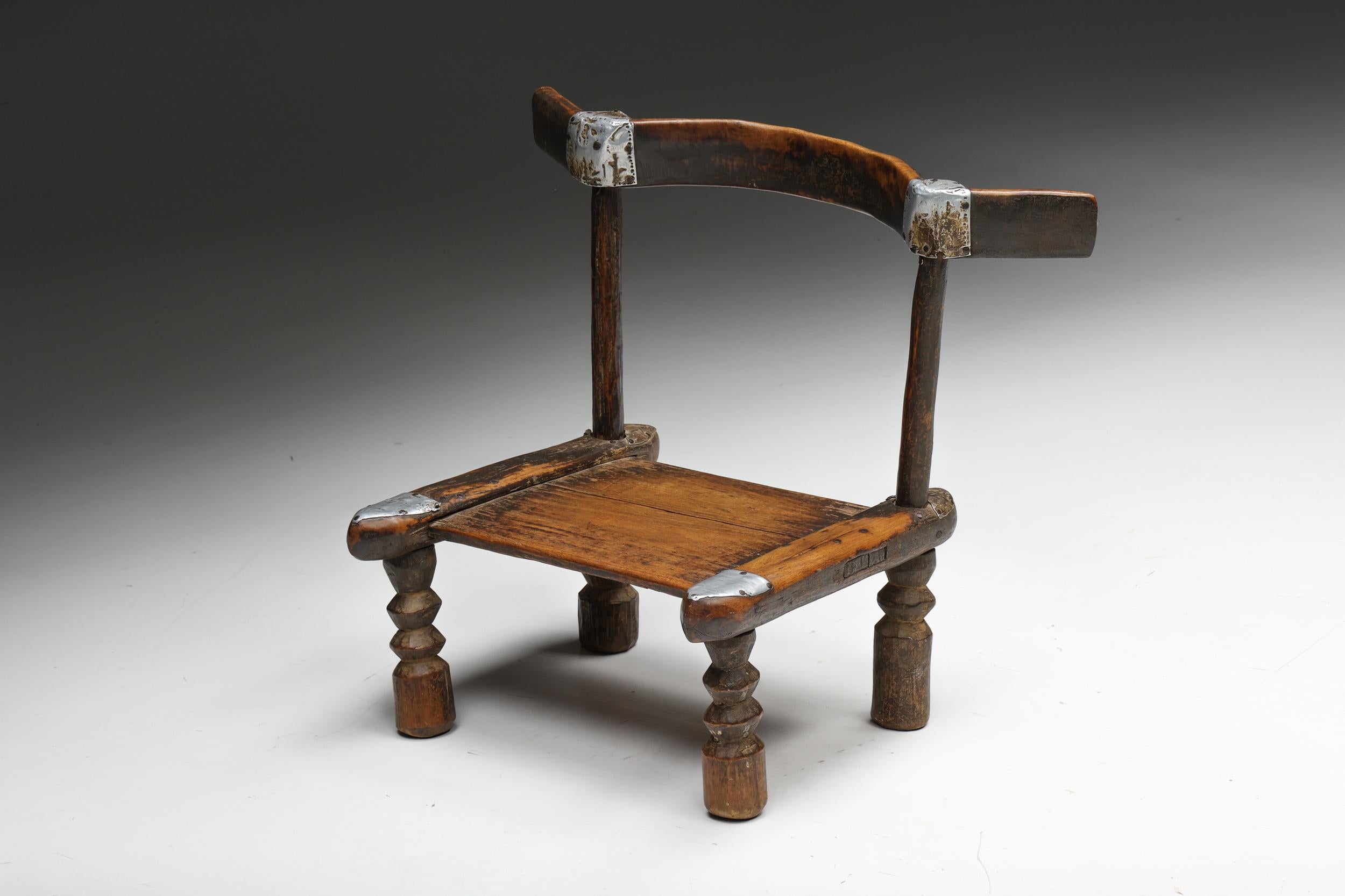 French Robust Wabi-Sabi Chair, France, 20th Century