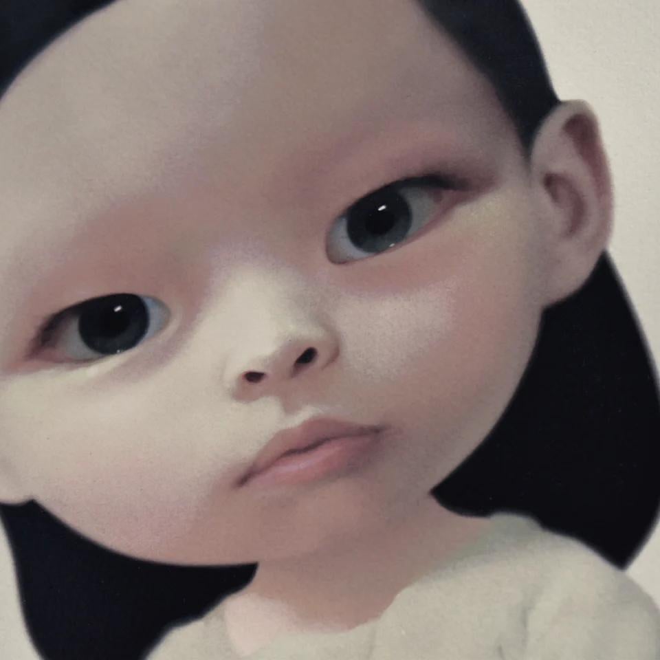 ROBY DWI ANTONO - DI RESTORAN Limited edition Contemporary Modern - Beige Figurative Print by Roby Dwi Antono