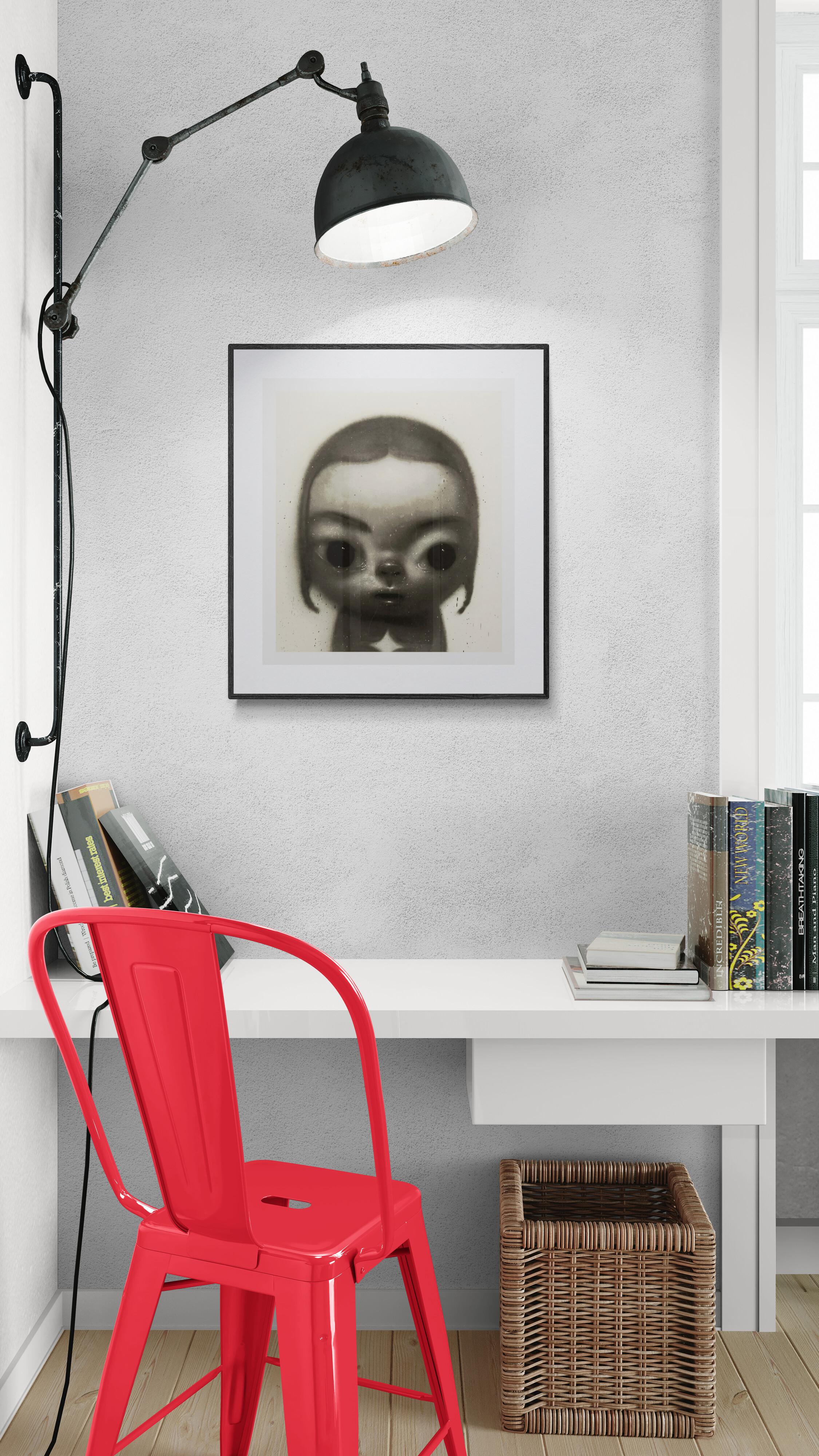 ROBYS DWI ANTONO  KINASIH édition limitée signée à la main et nue. Contemporain Moderne - Beige Figurative Print par Roby Dwi Antono