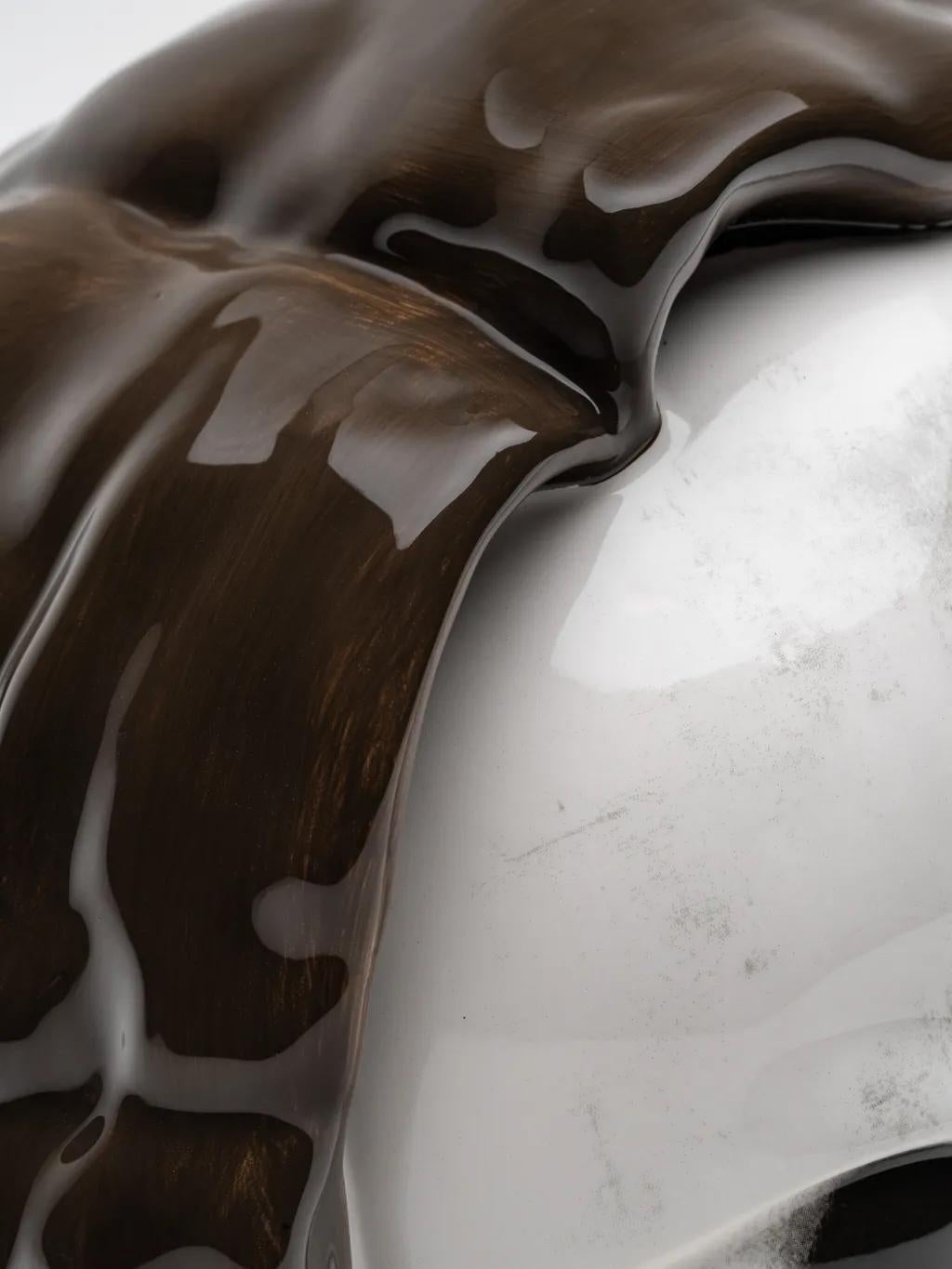 ROBY DWI ANTONO - BIAS II. Limited ed. Sculpture Contemporary Modern Design (Grau), Figurative Sculpture, von Roby Dwi Antono