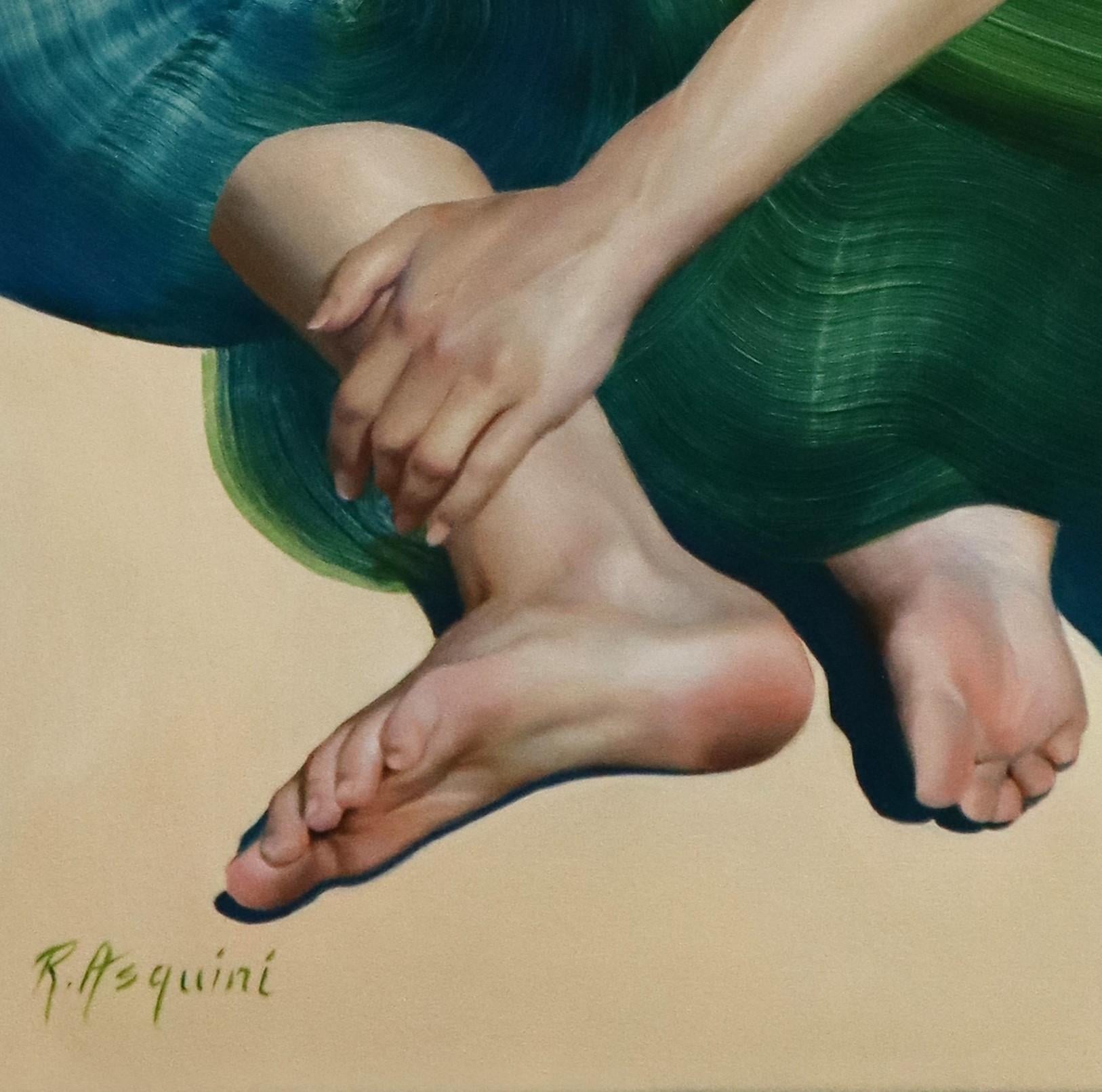 „By The Shore“ von Robyn Asquini, Original-Ölgemälde, weibliches Porträt im Angebot 4
