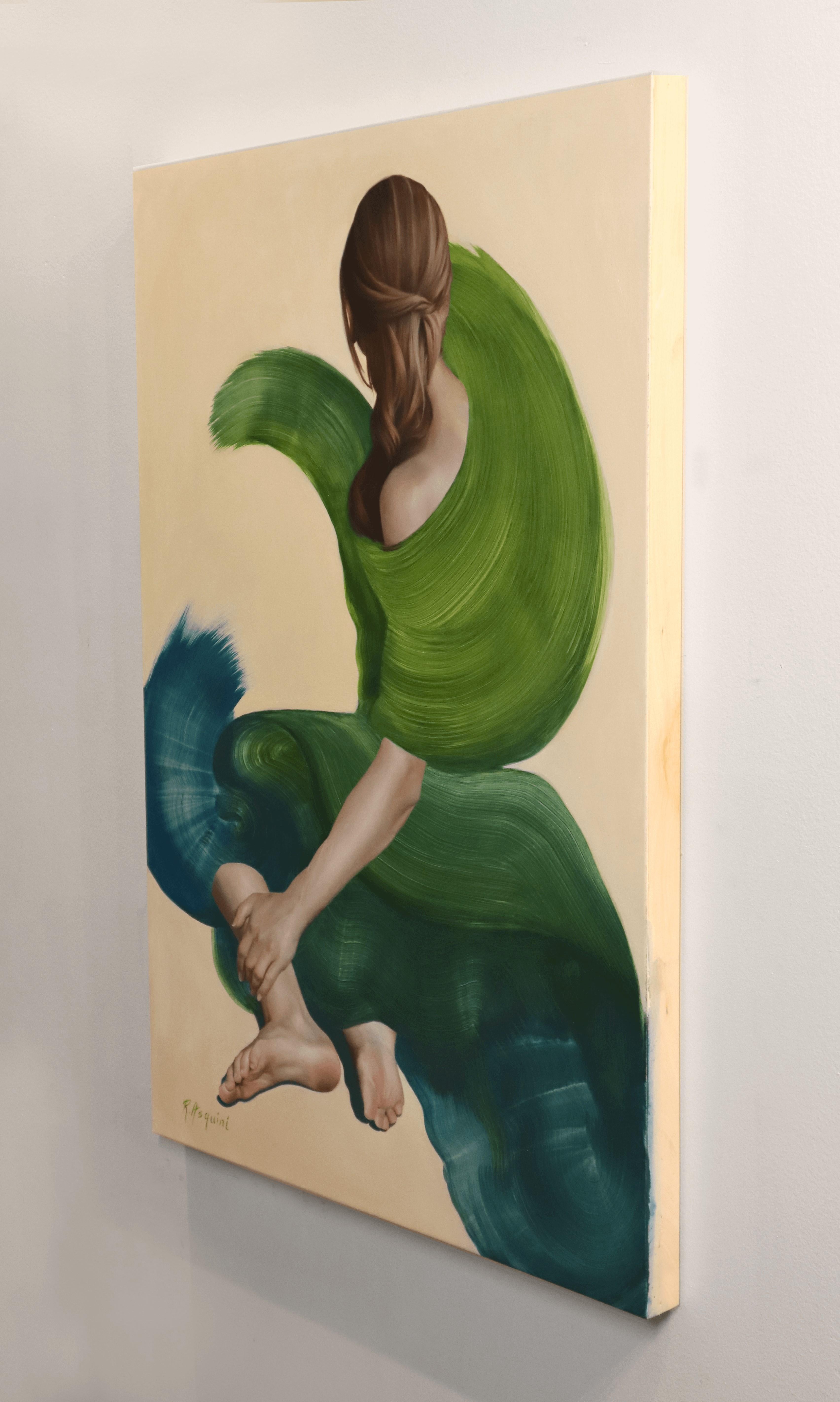 „By The Shore“ von Robyn Asquini, Original-Ölgemälde, weibliches Porträt im Angebot 2