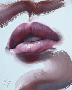 « Heatwave » de Robyn Asquini, peinture à l'huile originale, portrait à lèvres
