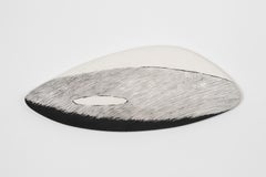 Ascent 5, slip cast contemporary ceramic wall piece by Robyn Campbell