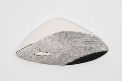 Ascent 6, contemporary wall mounted ceramic sculpture by Robyn Campbell