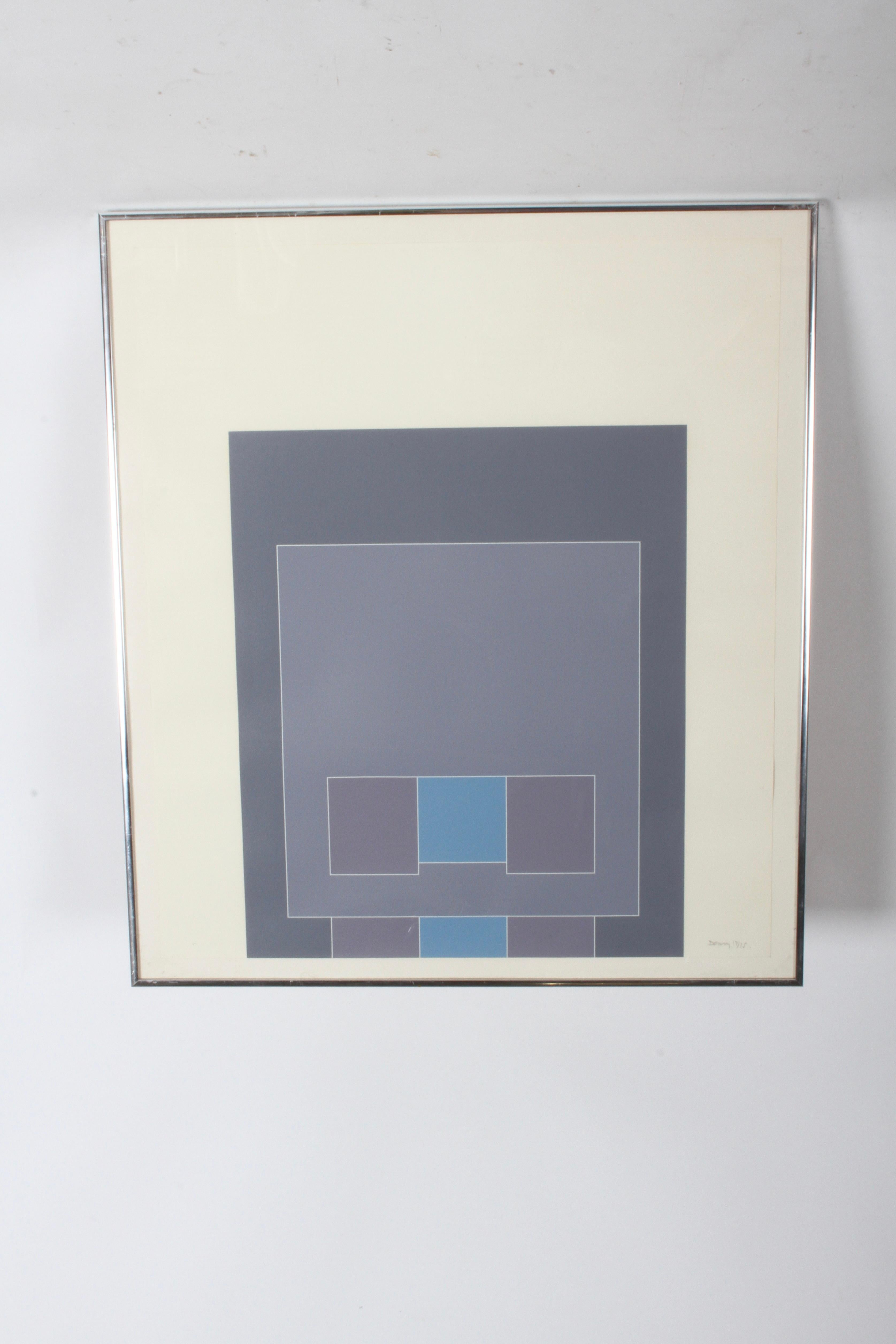 Mid-Century Modern Robyn Denny (1930-2014) British UNTITLED II & IV Frame Prints - Waddington Suite For Sale