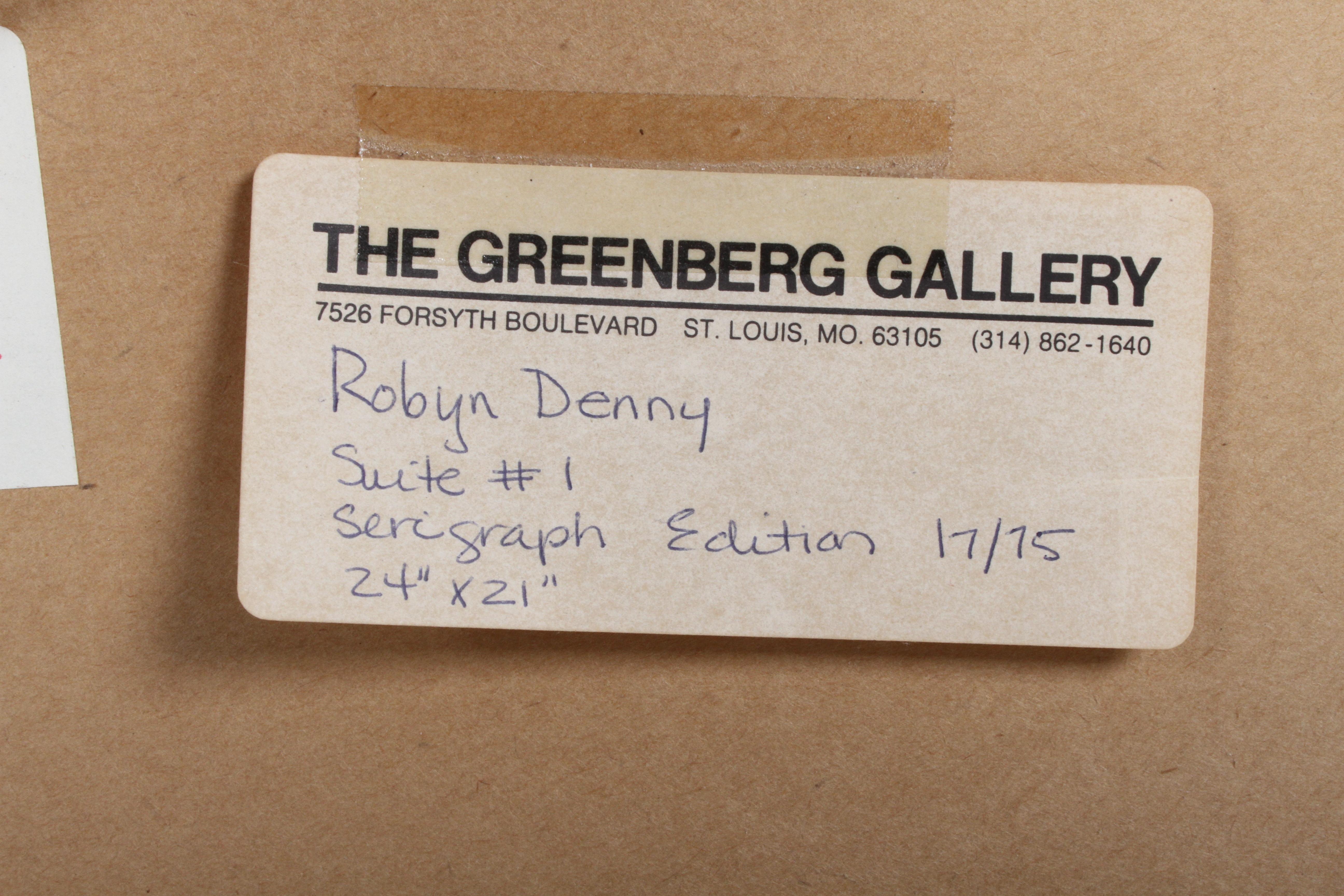 Robyn Denny (1930-2014) Britische UNTITLED II & IV Rahmendrucke – Waddington Suite im Angebot 2