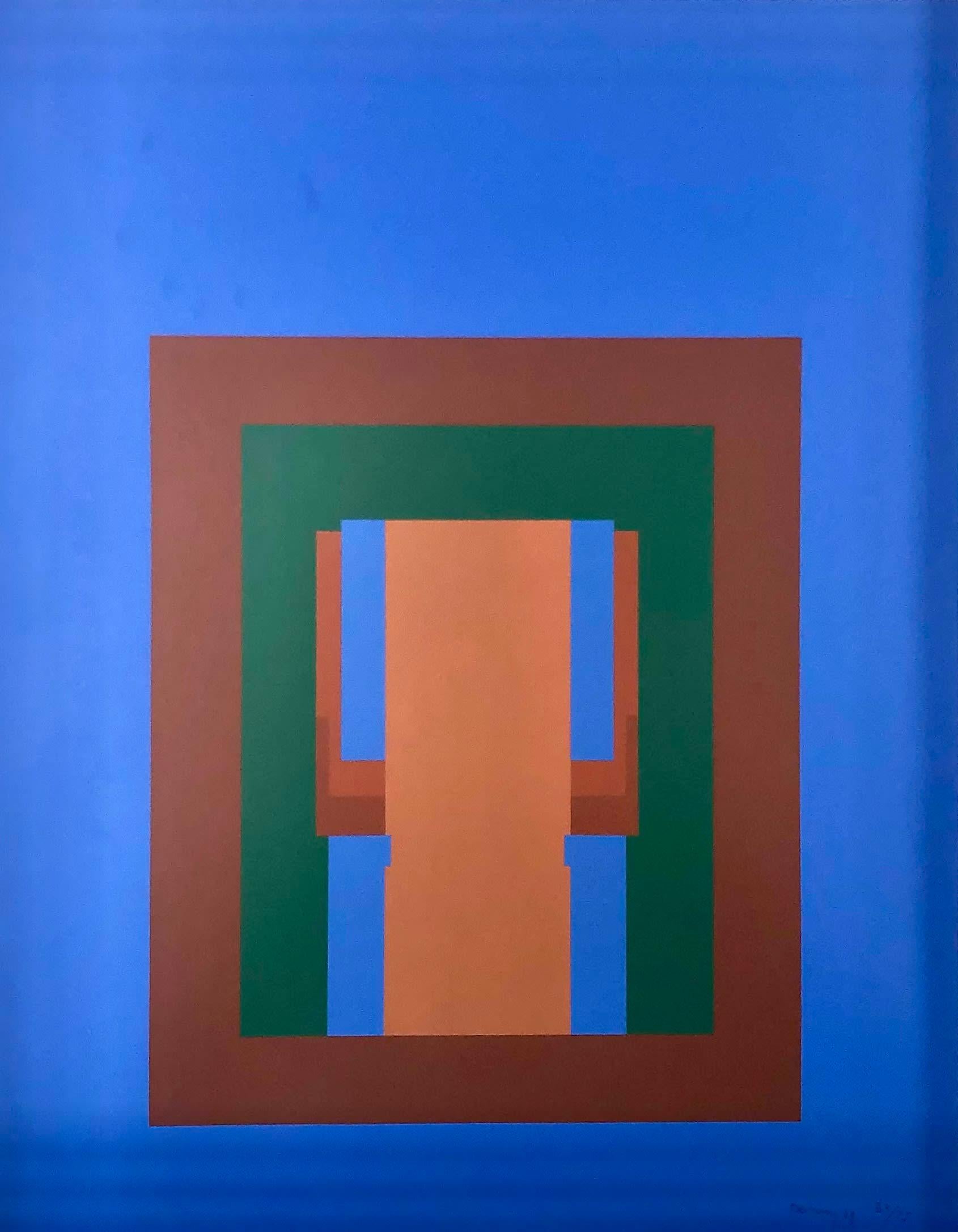 I (Royal), from The Paradise Suite by Robyn Denny, 1969

Additional information:
Medium: screenprint, to the edges
86.4 x 66 cm
34 x 26 in
signed, dated and numbered 33/75 in pencil

Robyn Denny was one of a group of young artists who transformed