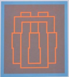 Portrait Series A (2), screenprint by Robyn Denny