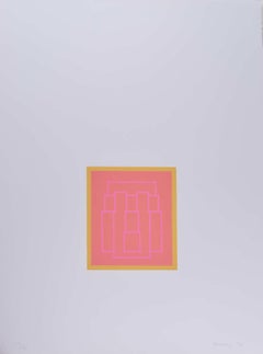 Ritratto Serie A (3), serigrafia di Robyn Denny