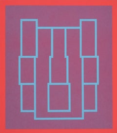 Retrato Serie A (4), serigrafía de Robyn Denny