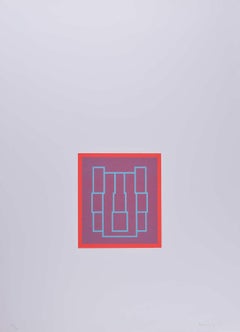 Ritratto Serie A (4), serigrafia di Robyn Denny