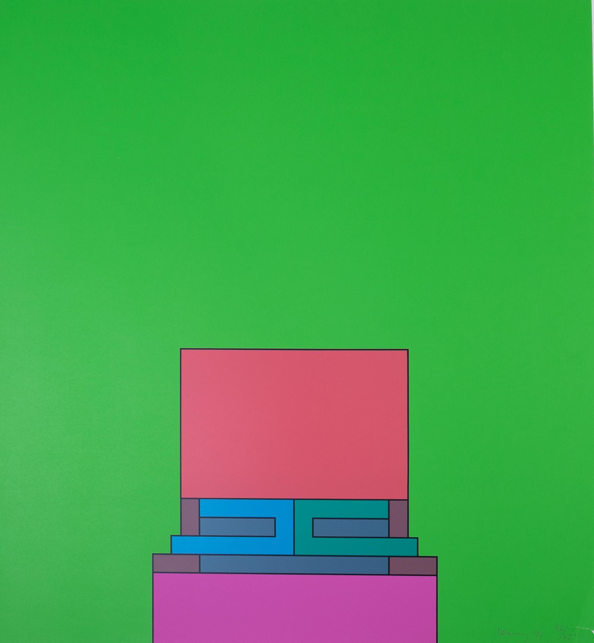 Abstract Print Robyn Denny - La suite du ciel (vert)